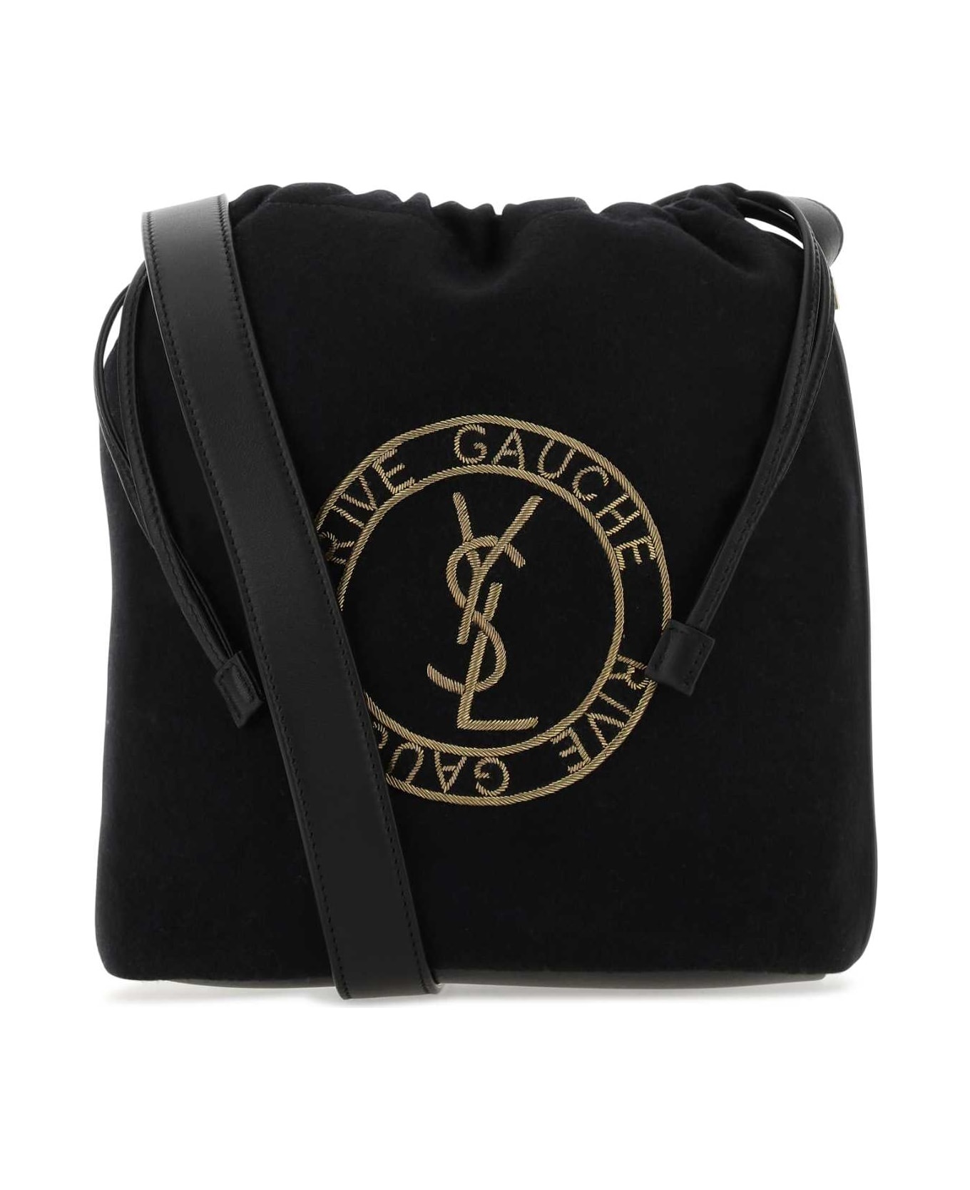 ショルダーバッグ SAINT LAURENT BLACK FELT RIVE DE GAUCHE BUCKET BAG SAINT LAURENT Black Felt Rive De Gauche Bucket Bag | italist