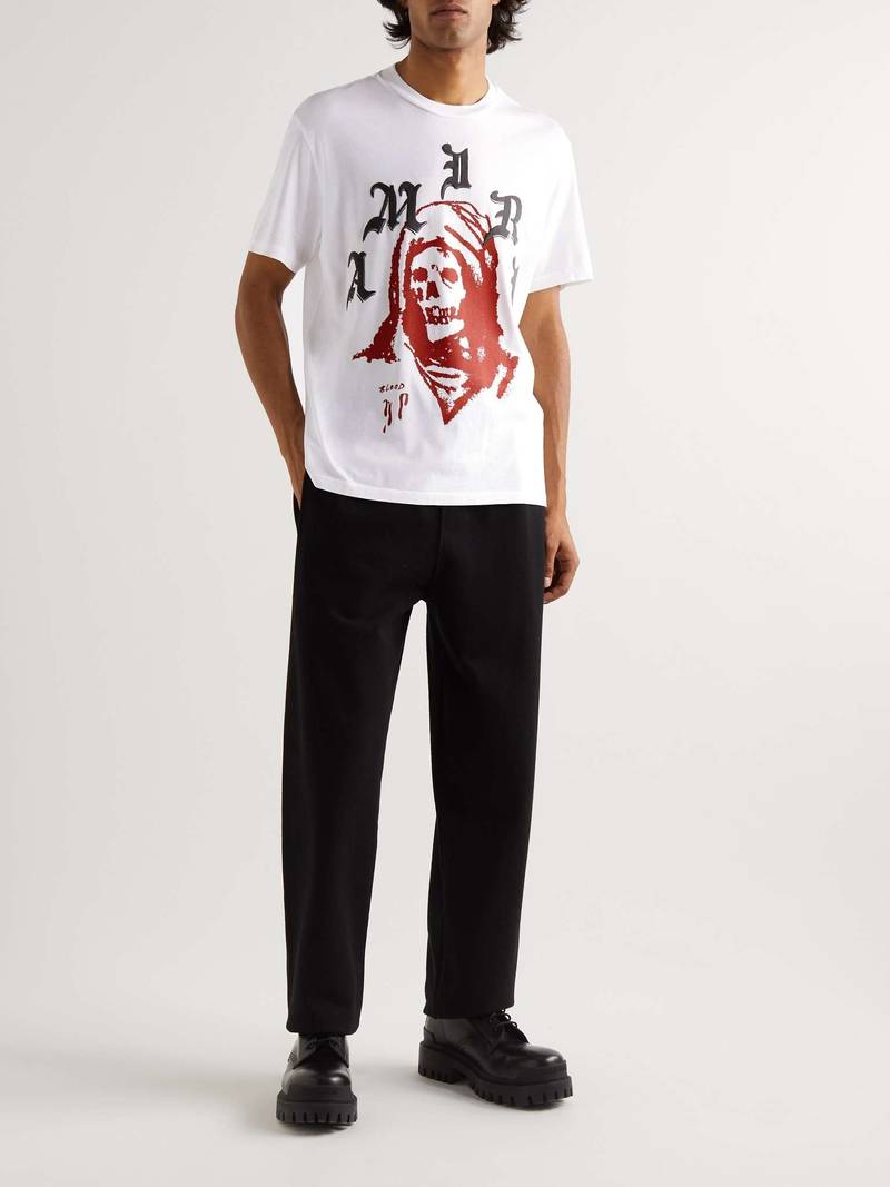 AMIRI + Wes Lang Solar Kings Logo-Print Cotton-Jersey T-Shirt outlook