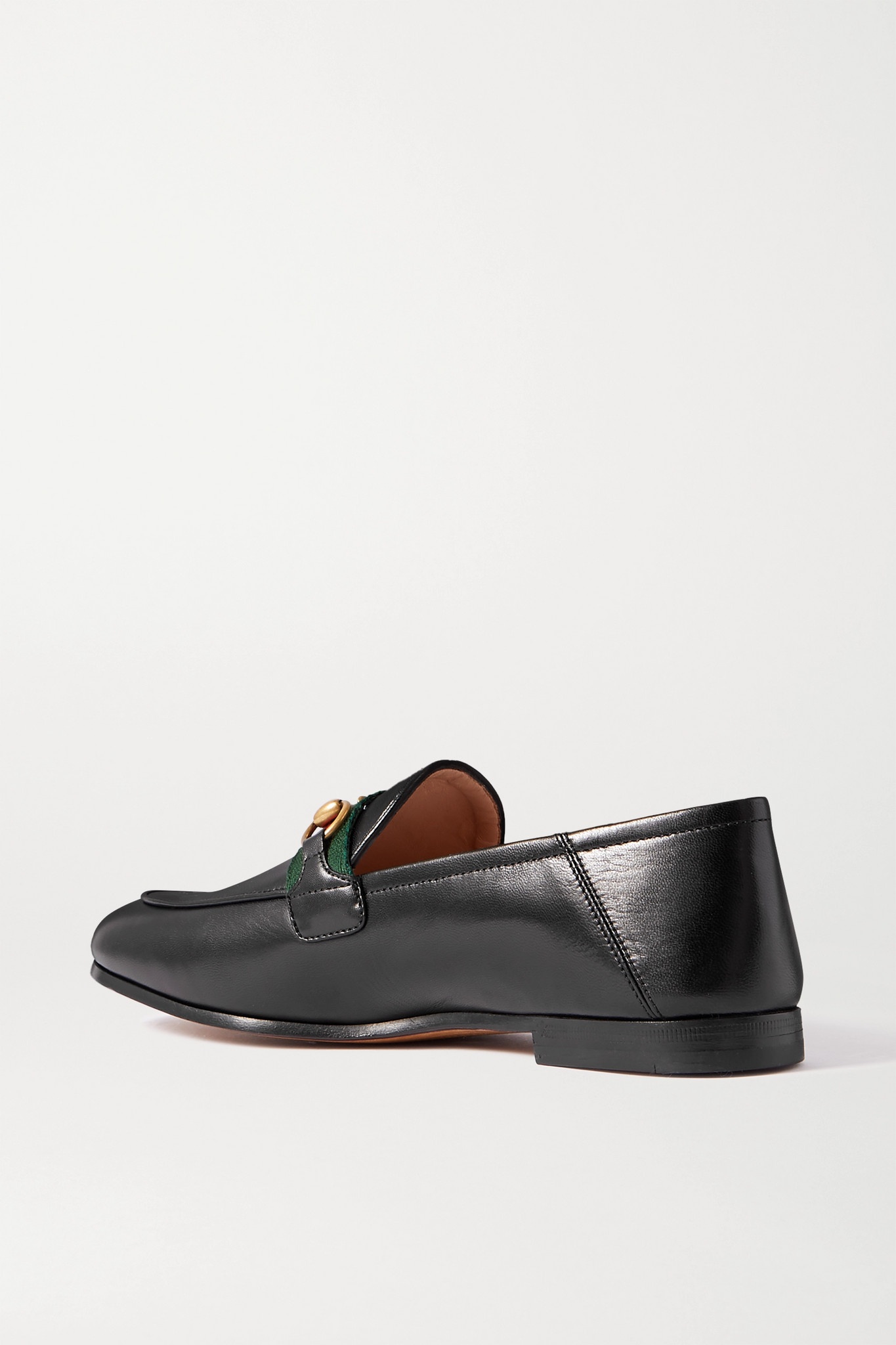 Brixton horsebit-detailed leather collapsible-heel loafers - 3