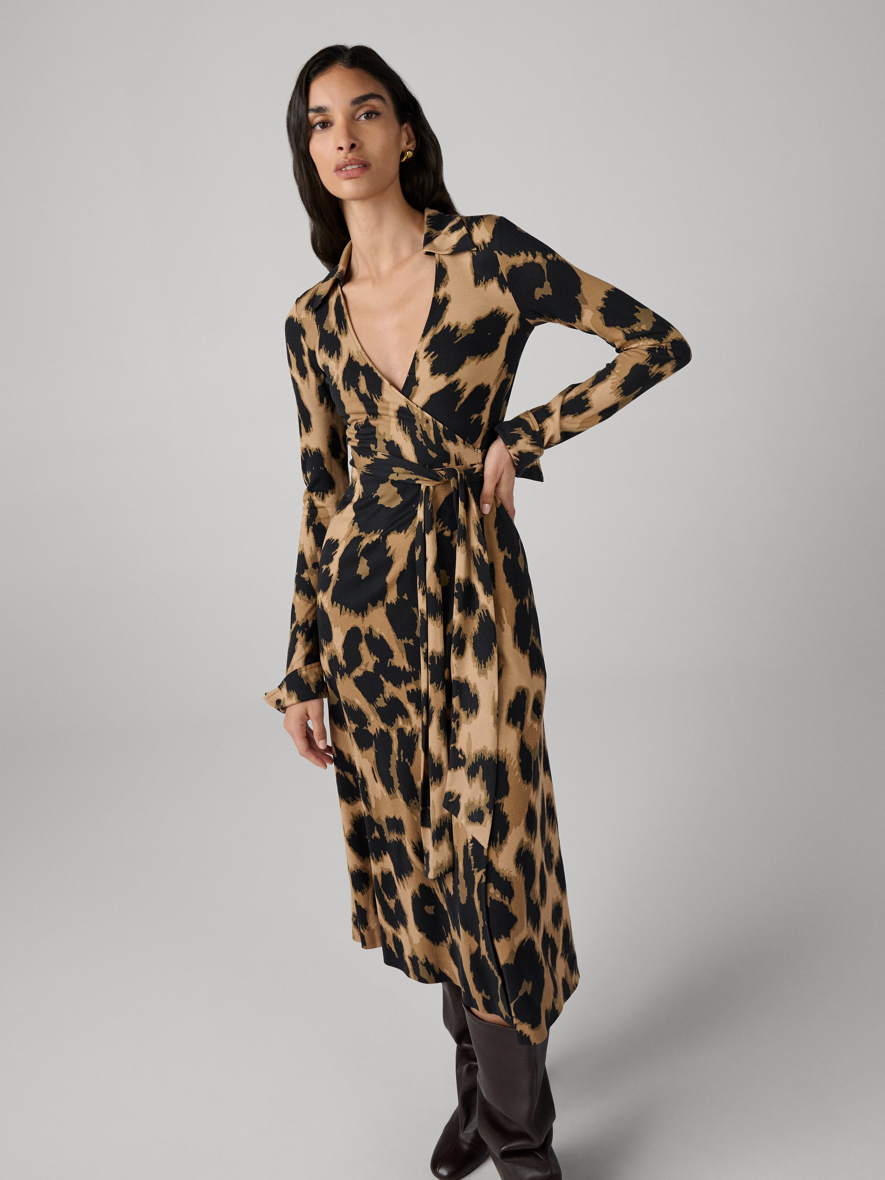 Antonia Silk Jersey Wrap Dress - 5