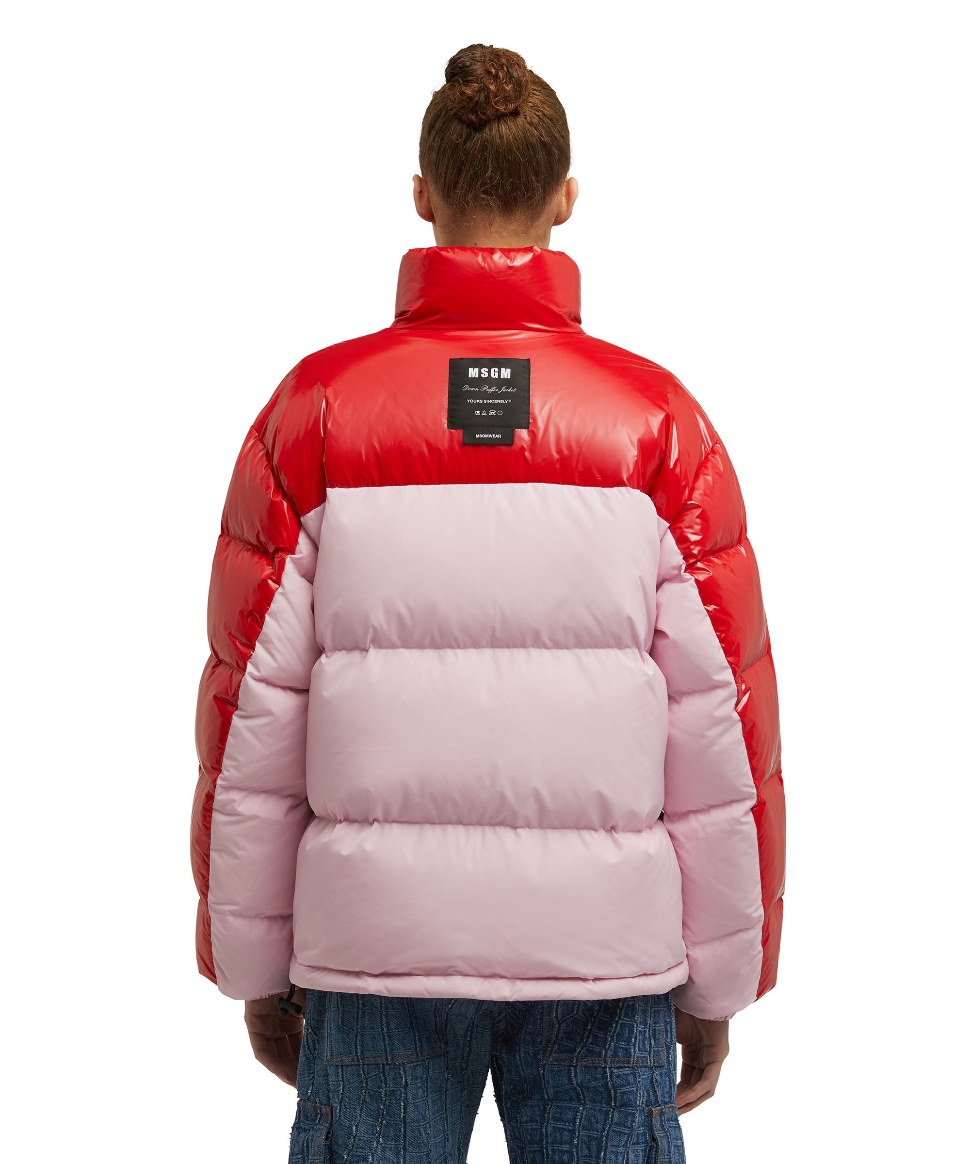 Msgm Bicolor down jacket