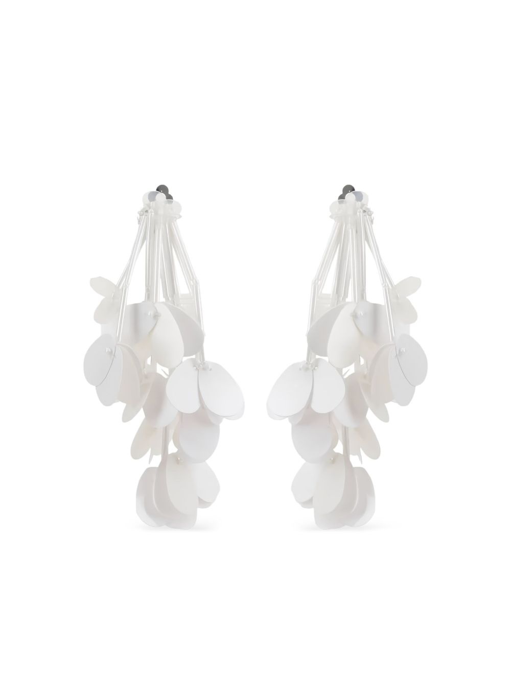 sequin fringed clip-on earrings - 1