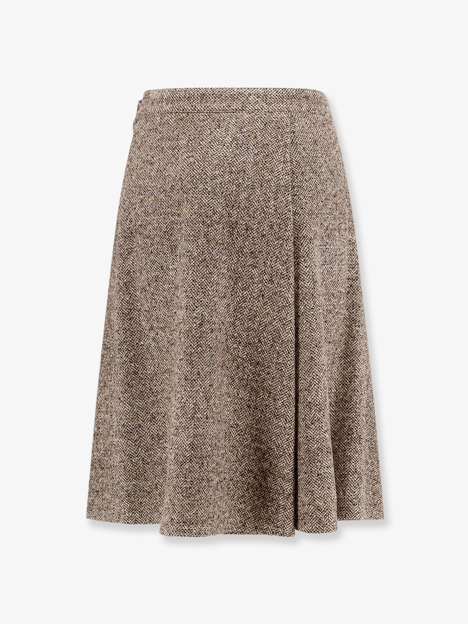 Virgin Wool And Silk Midi Skirt - 4
