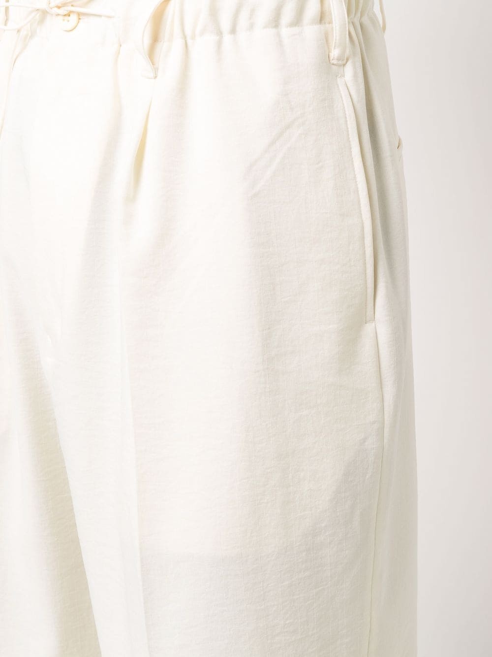 pressed-crease drawstring-waist Bermuda shorts - 5