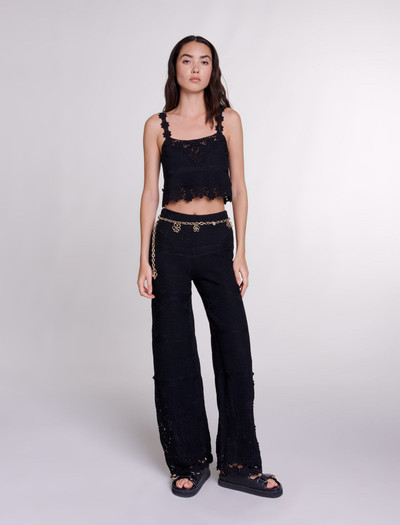 maje Crochet trousers outlook