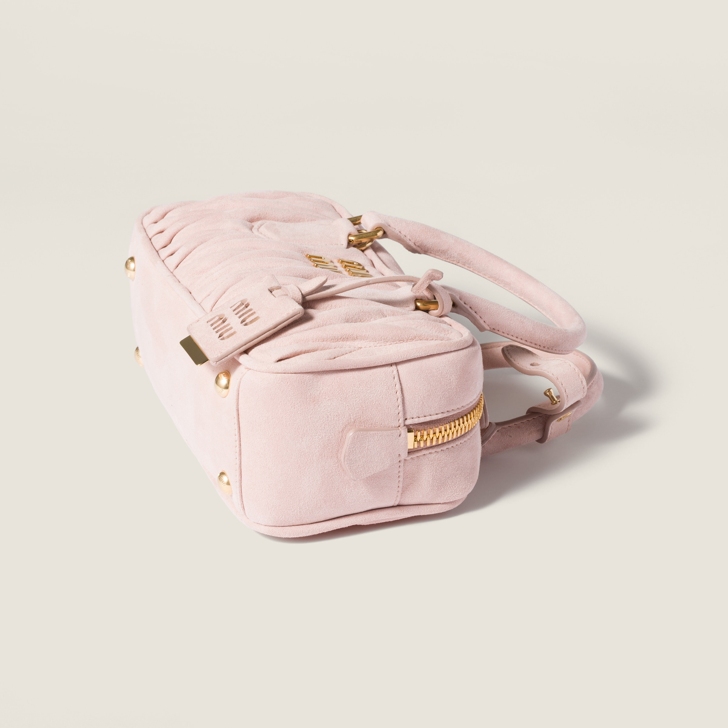 Arcadie matelassé suede bag - 5
