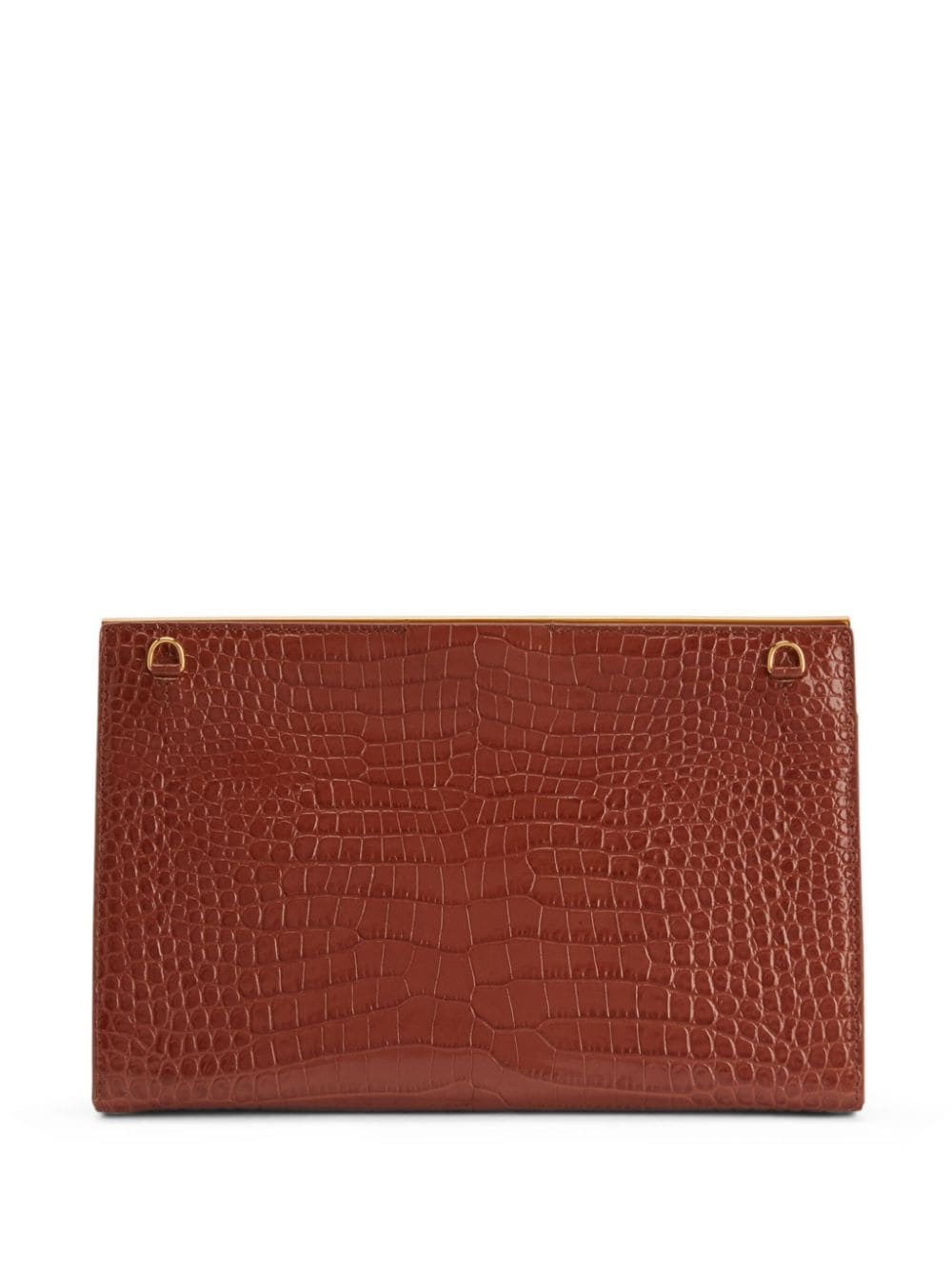 Tanaya crocodile-effect clutch bag - 3