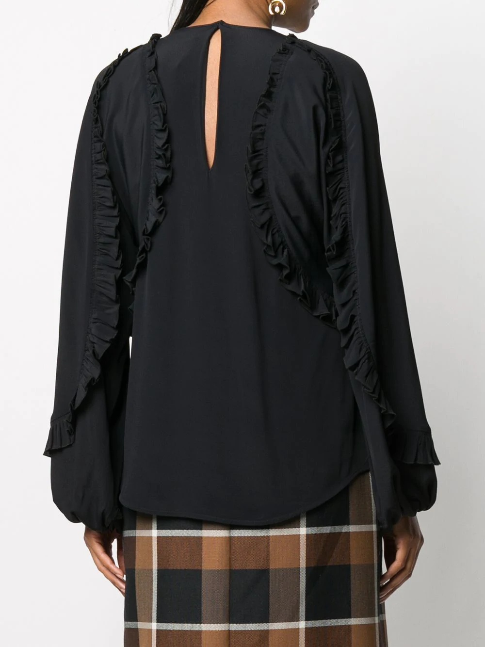 ruffle-trim blouse - 4