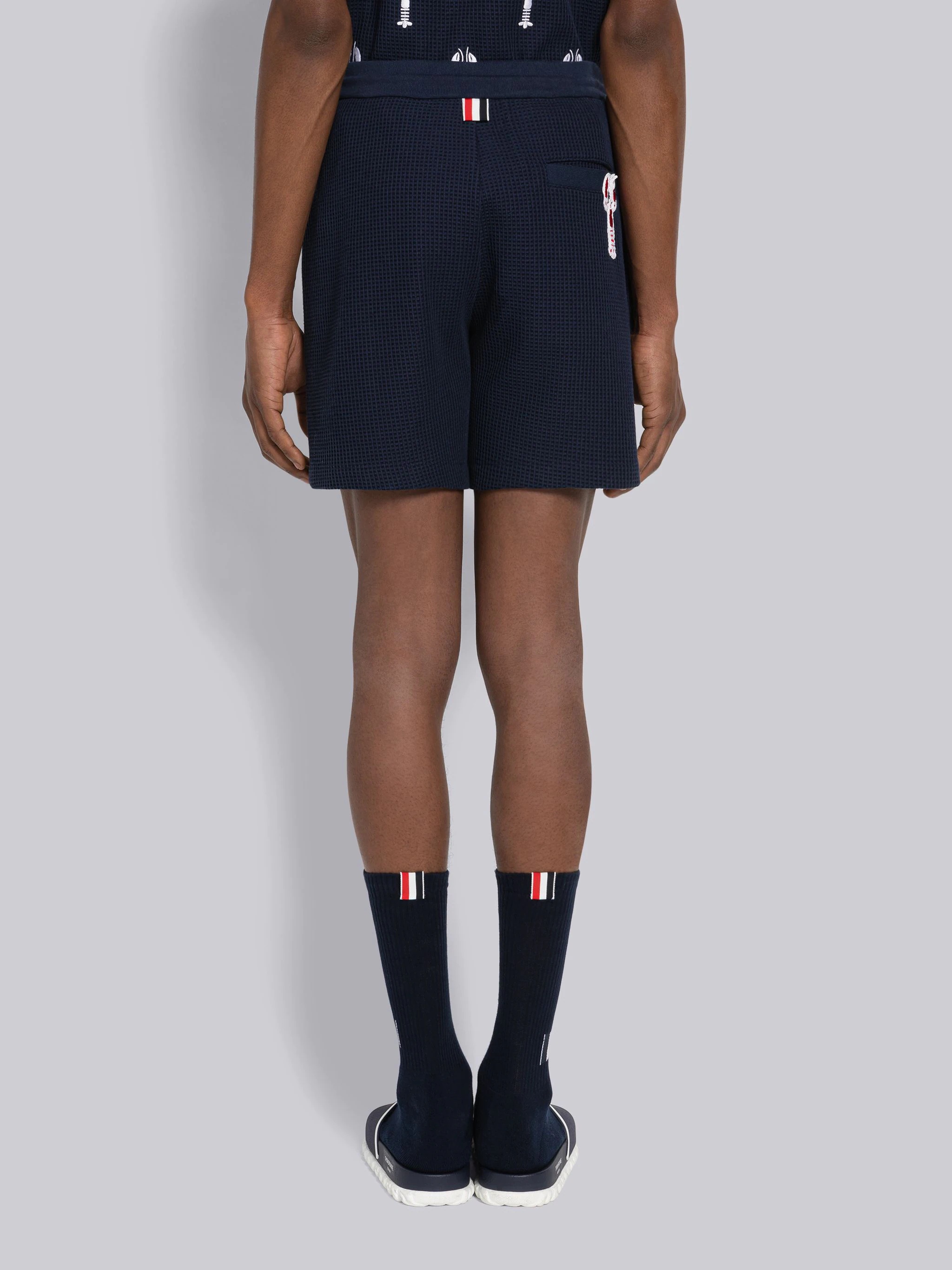 Check Lobster Mid Thigh Summer Shorts - 3