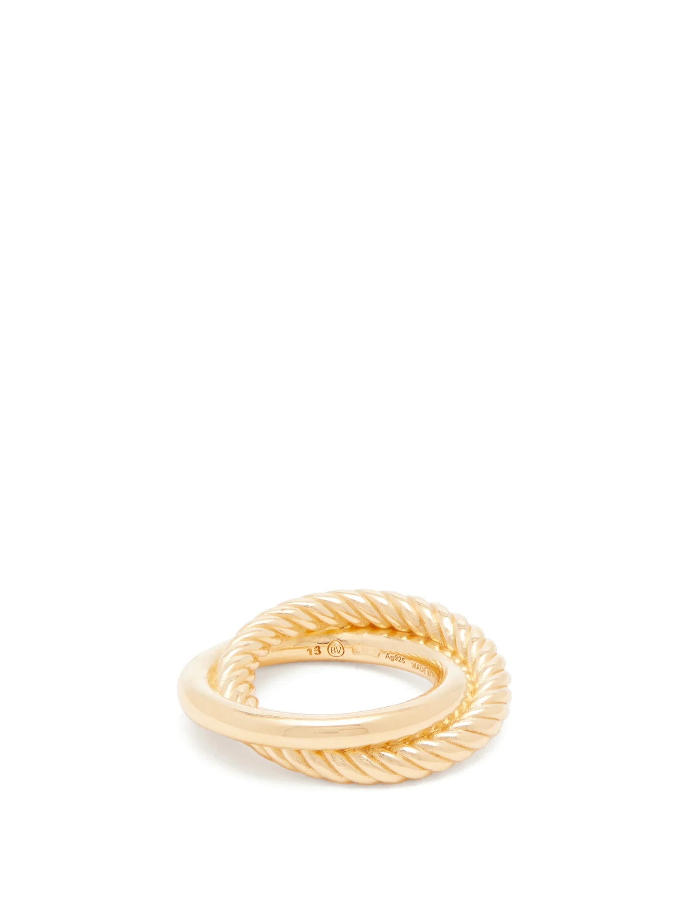 Half-twist double-hoop ring - 1