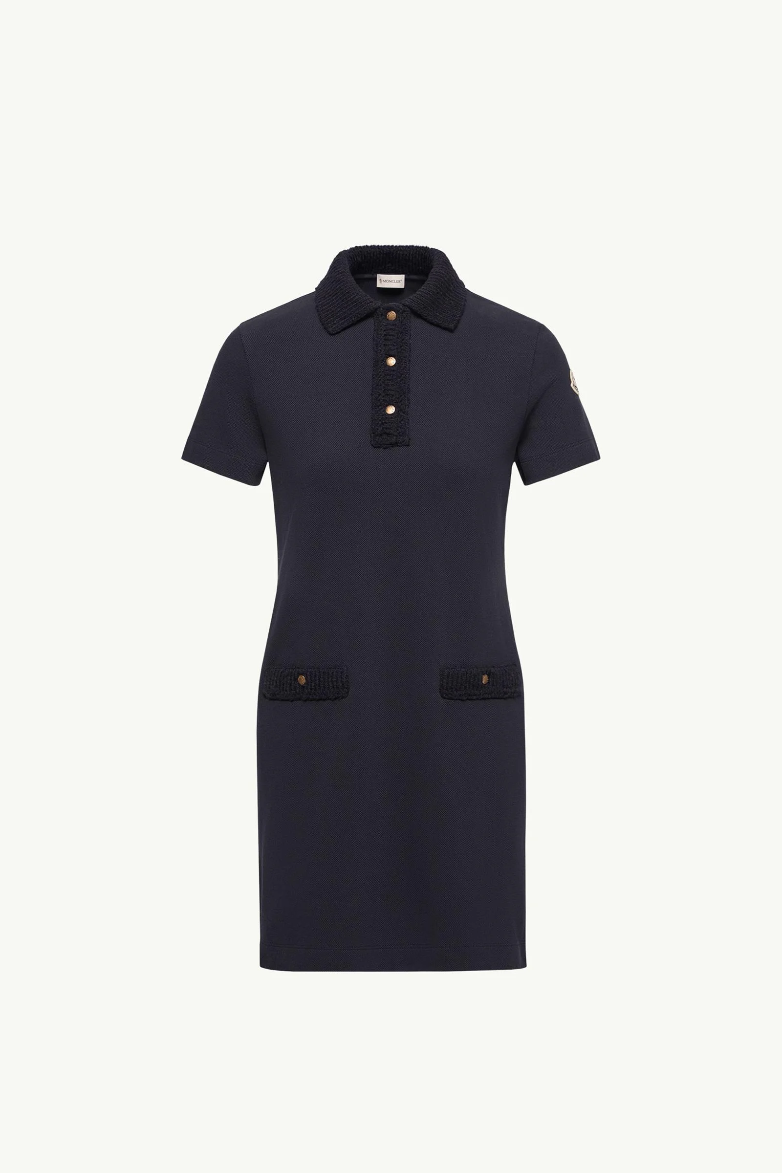 Cotton Piquet Polo Mini Dress - 1
