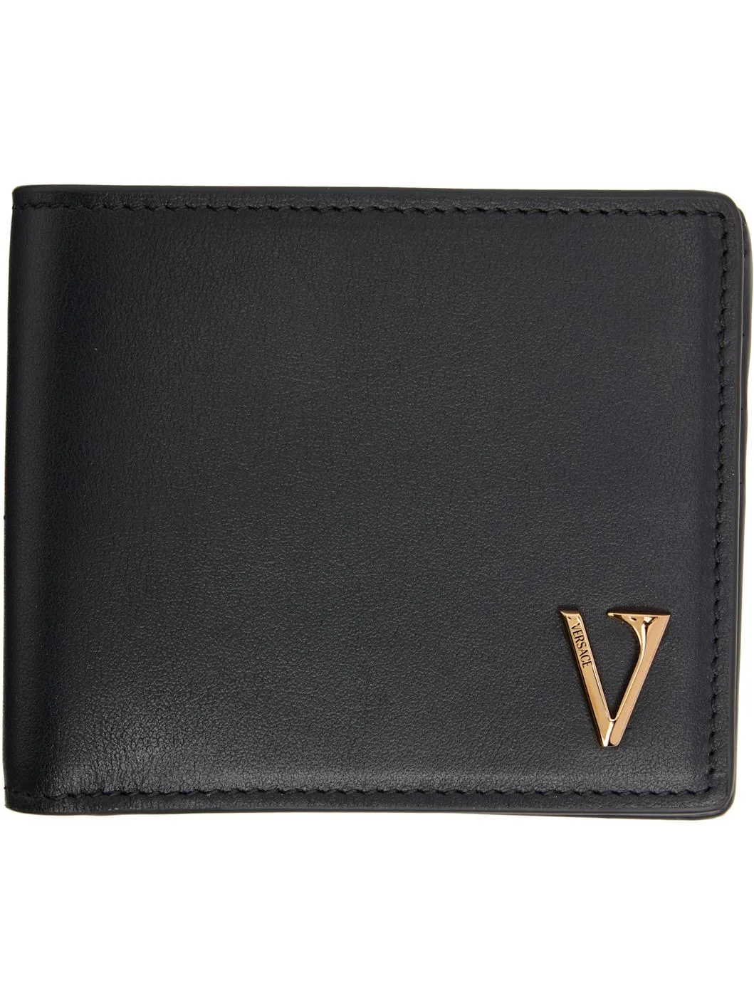 Black 'V' Bifold Wallet - 1