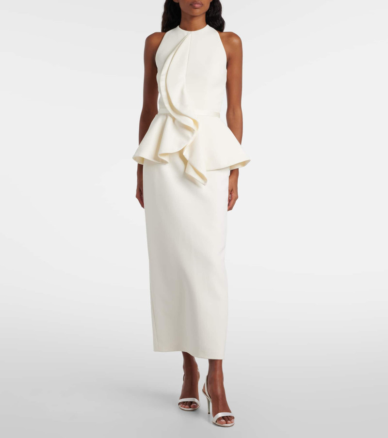 Safiyaa Riya ruffled cocktail dress outlook