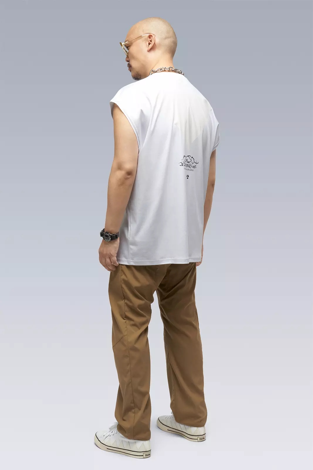 S25-PR-A 100% Cotton Mercerized Sleeveless T-shirt Coyote - 4