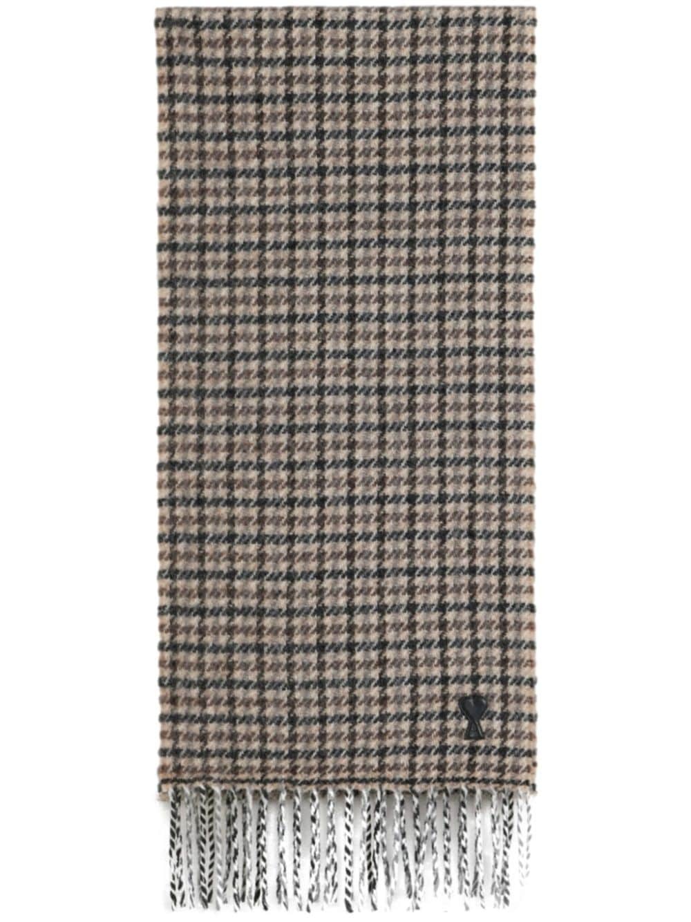 Ami de Coeur houndstooth scarf - 1