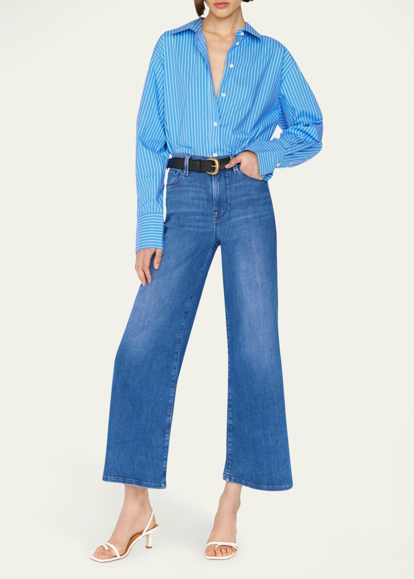 Le Palazzo Cropped Jeans - 2