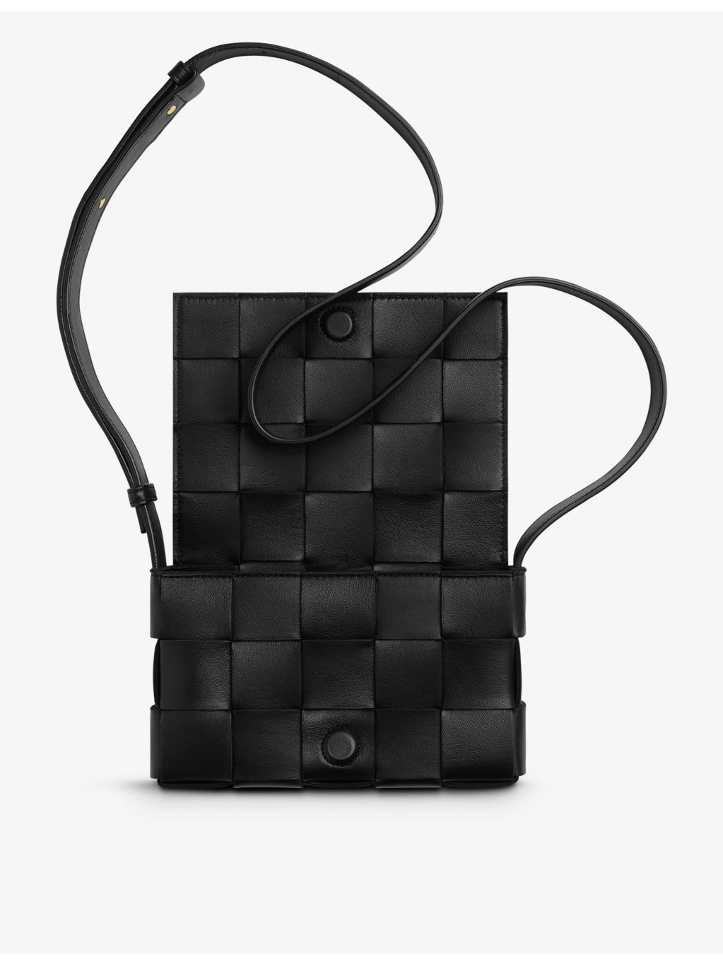 Cassette small Intrecciato leather cross-body bag - 4