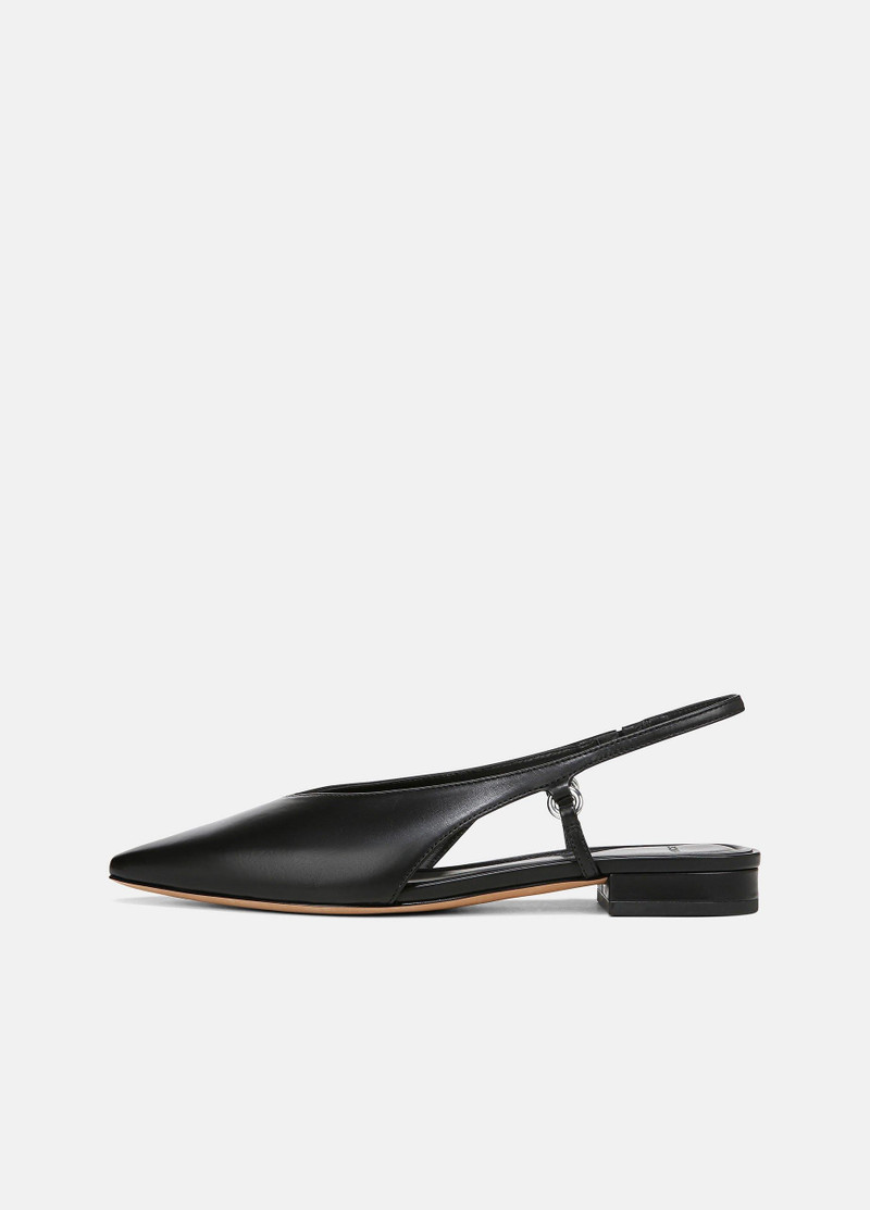 Ines Leather Slingback Flat 1