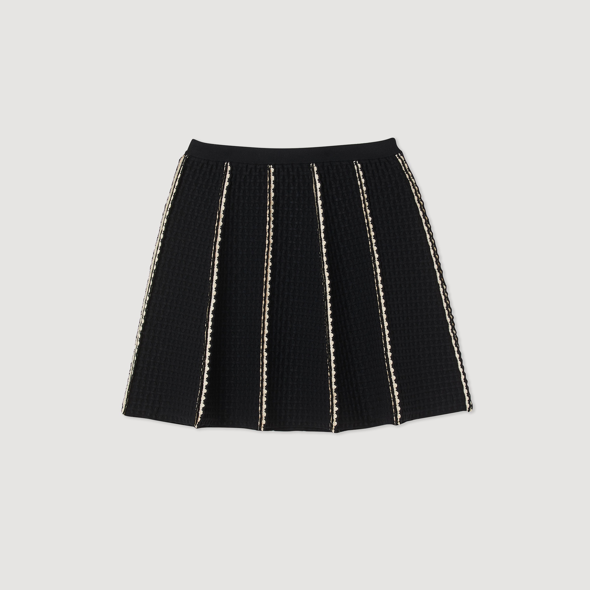 Short knitted skirt - 1