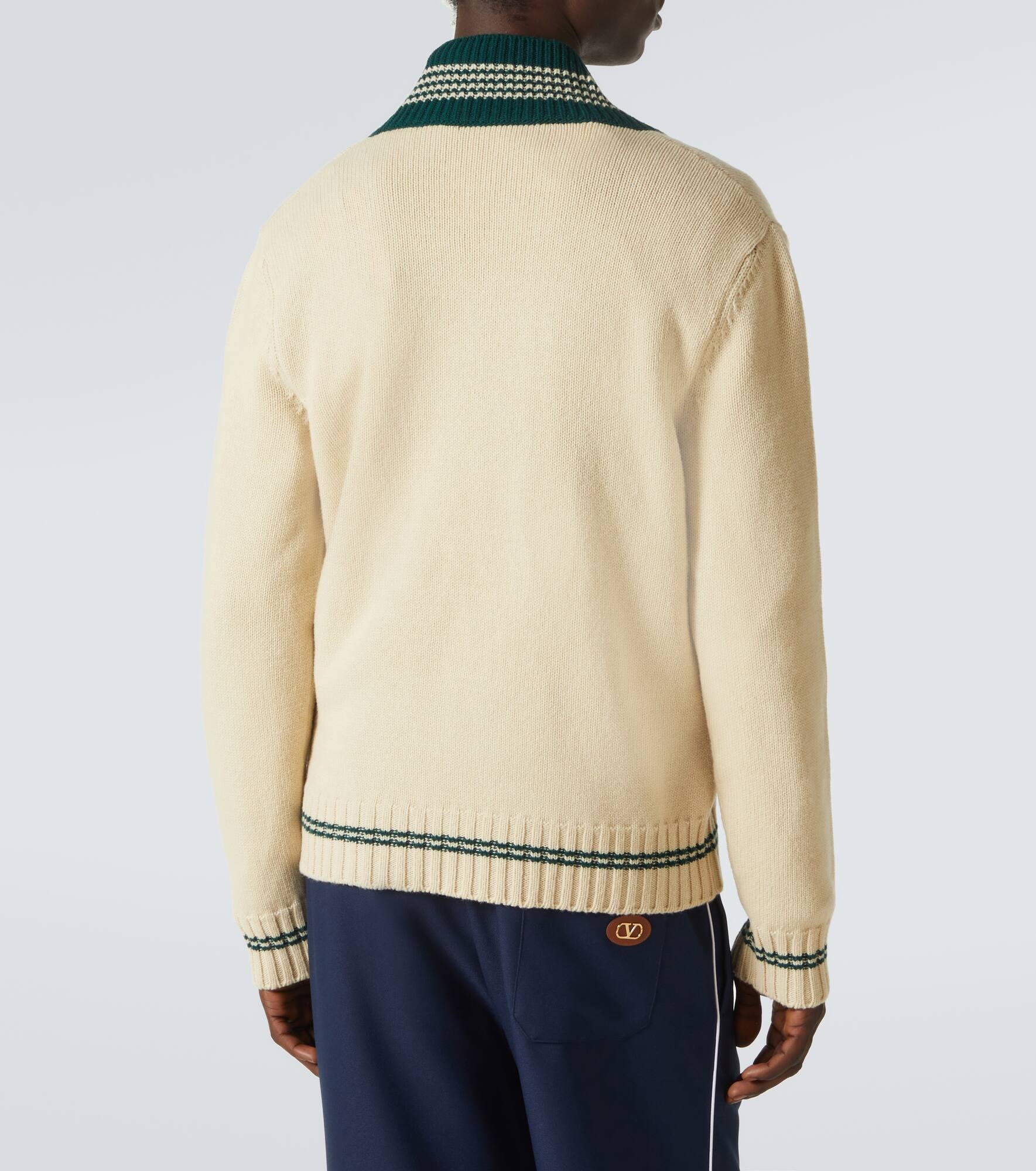 Wool jacquard sweater - 4
