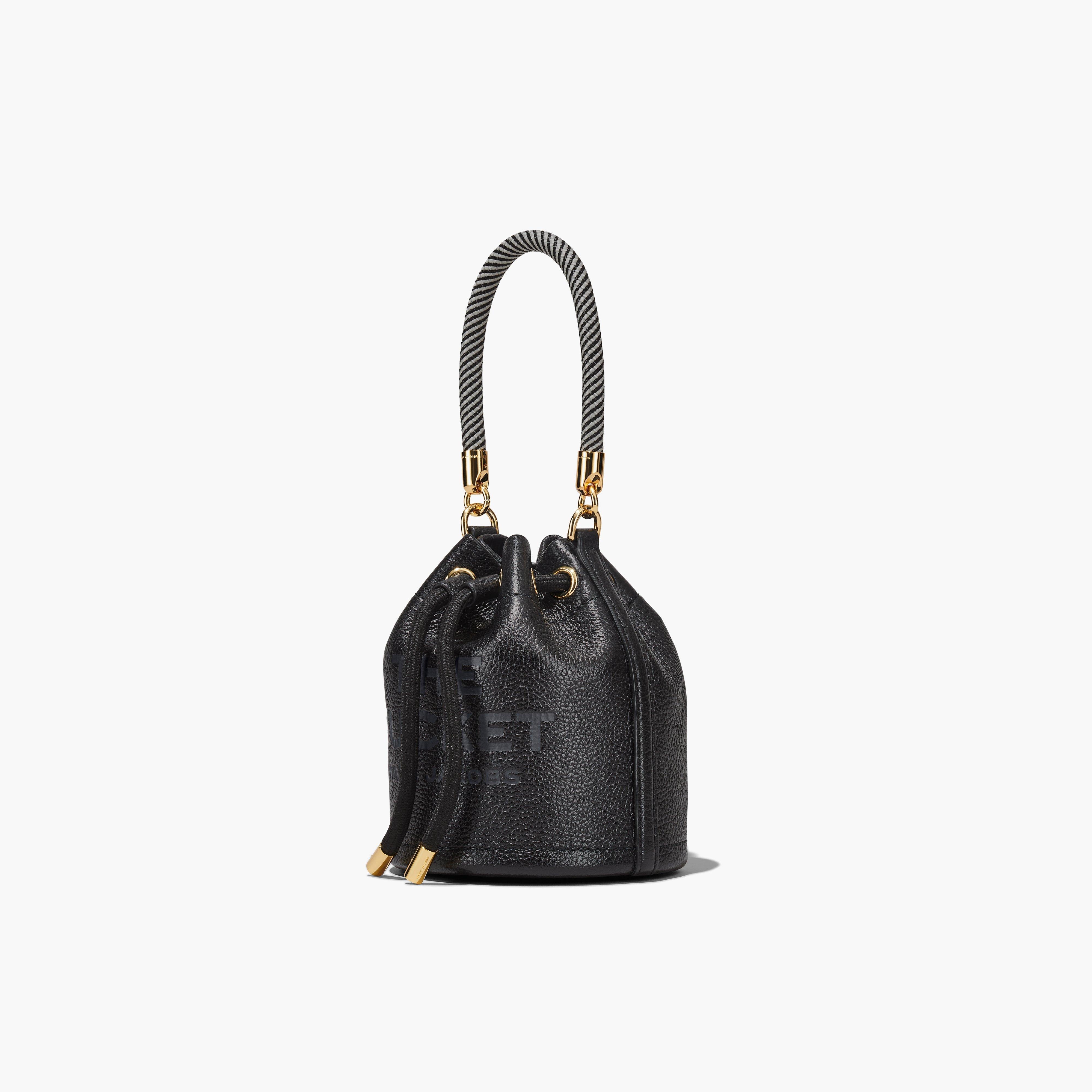 THE LEATHER MICRO BUCKET BAG - 5