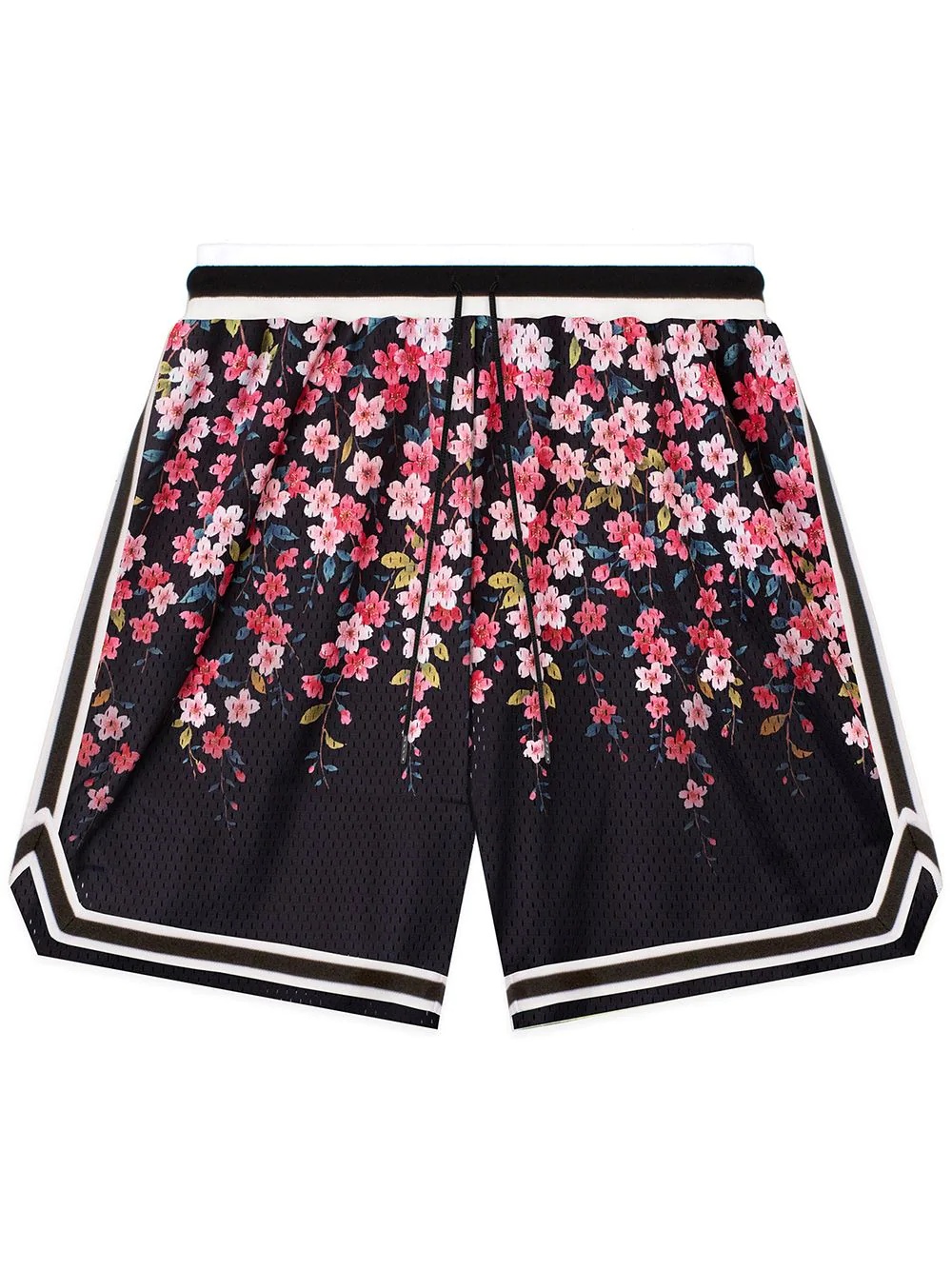 logo-print track shorts - 1