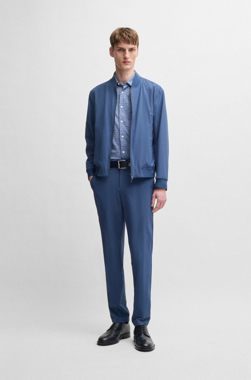BOSS SLIM-FIT SHIRT IN FLORAL-PRINT PERFORMANCE FABRIC outlook