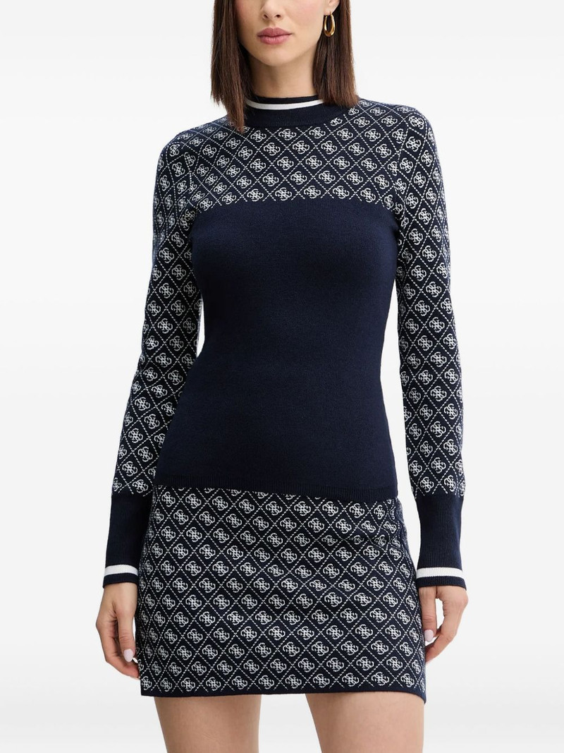 patterned long-sleeve sweater 1