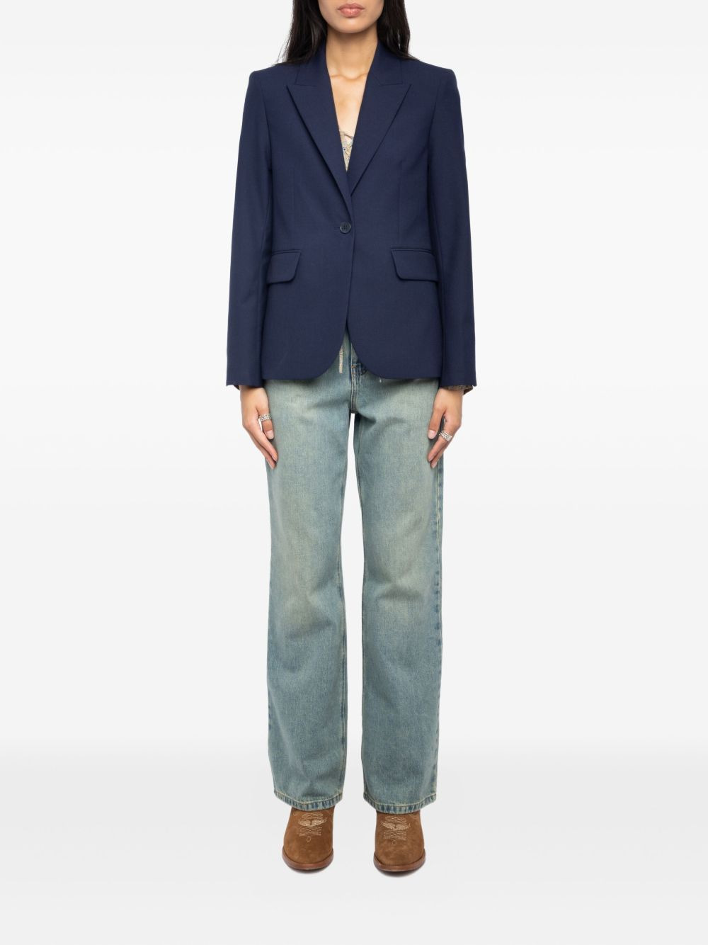 single-button blazer - 2