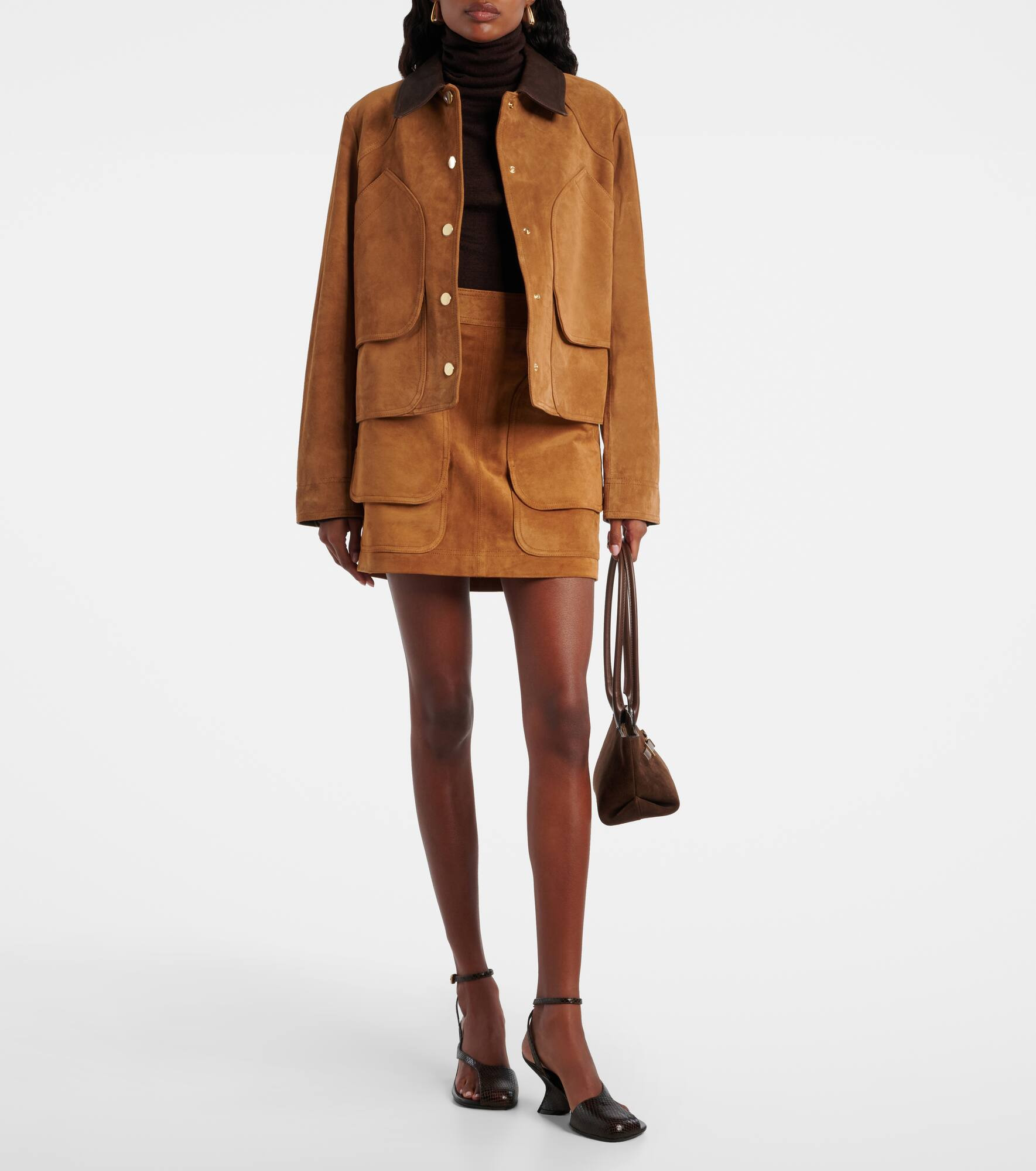 Norwood suede miniskirt - 2