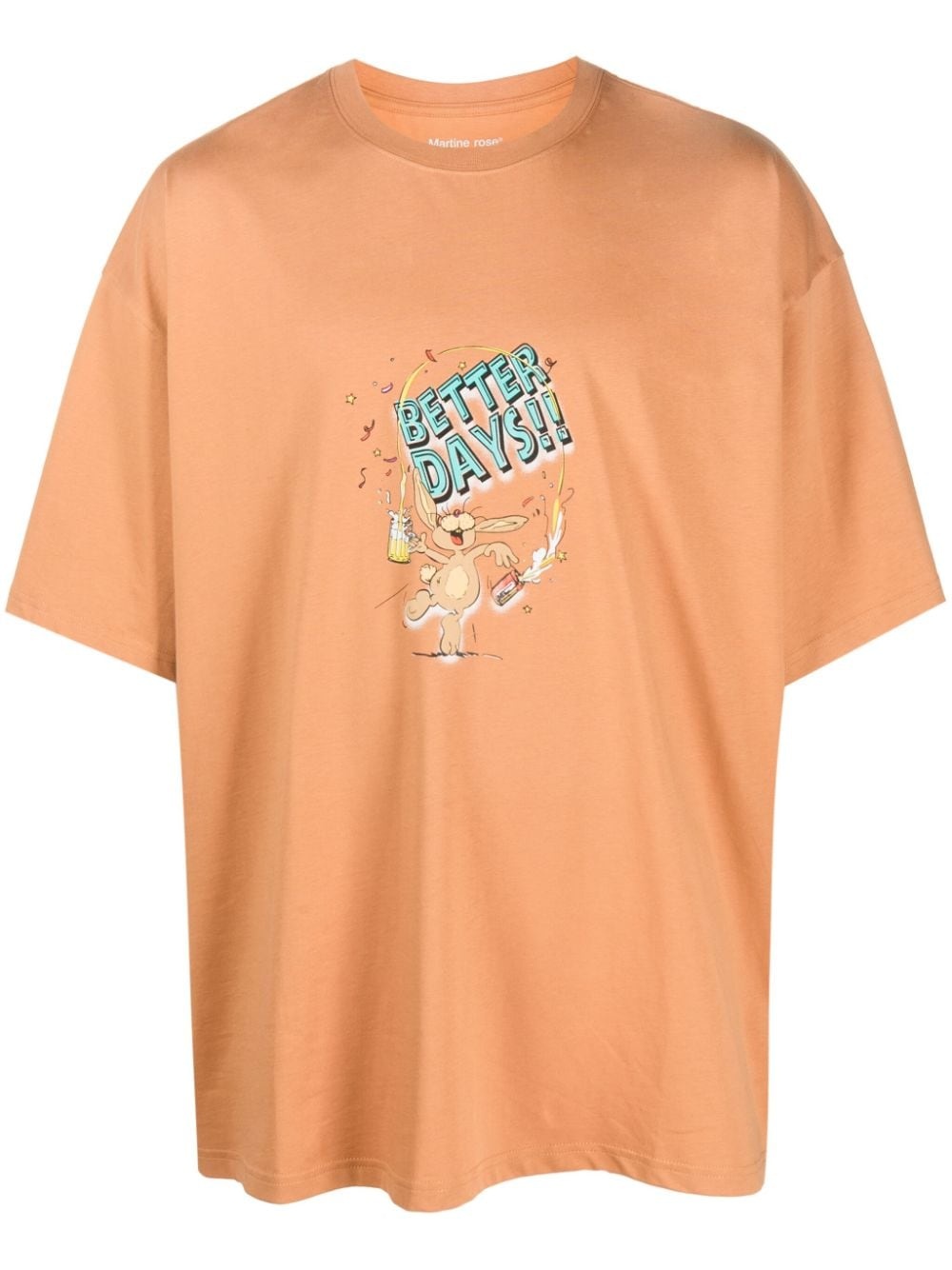 Better Days-print cotton T-shirt - 1