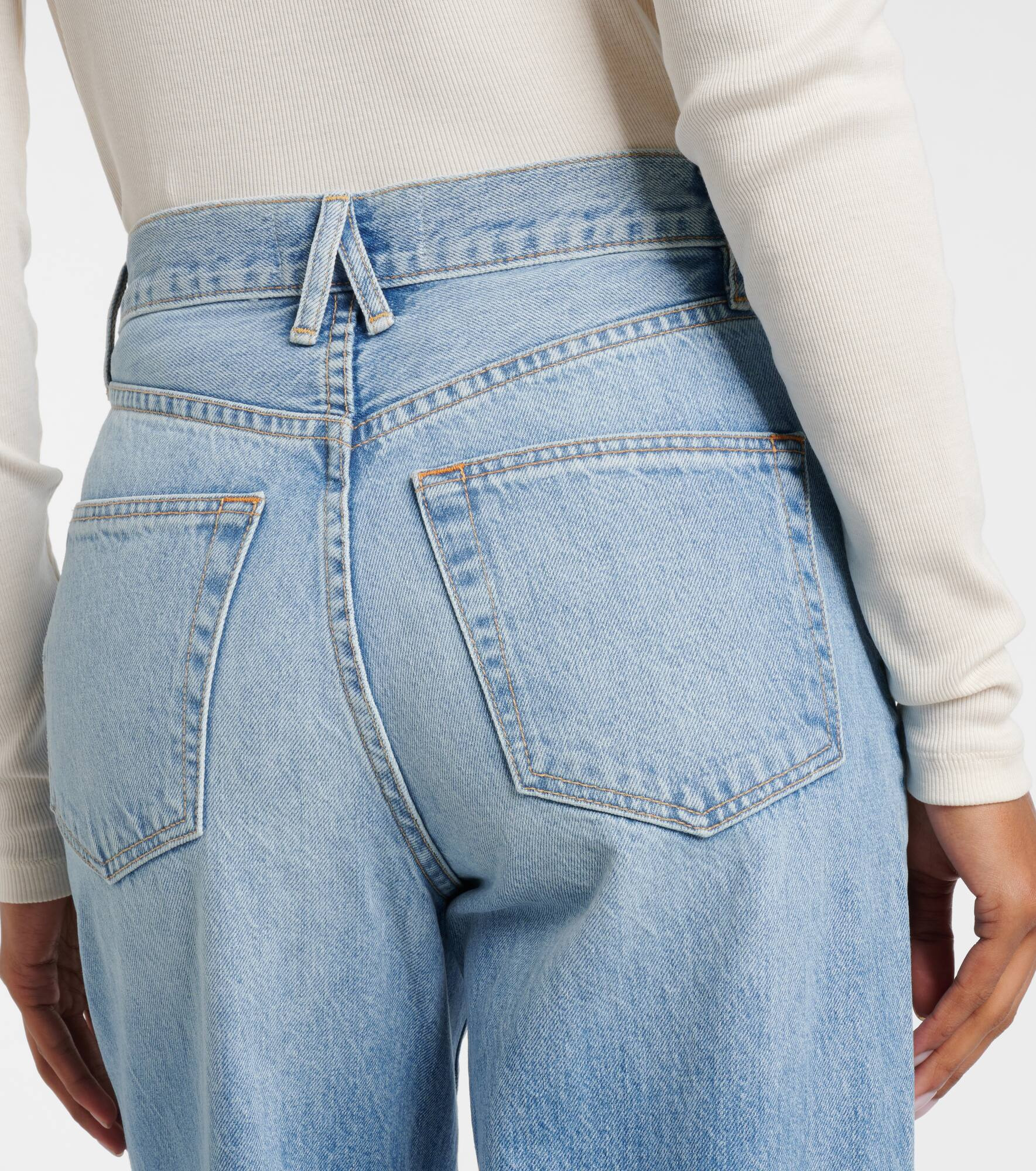 Eva high-rise wide-leg jeans - 6