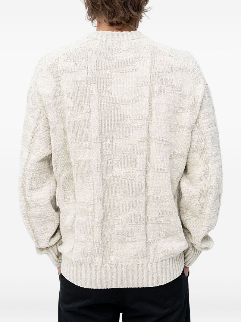 BOSS textured knit sweater outlook