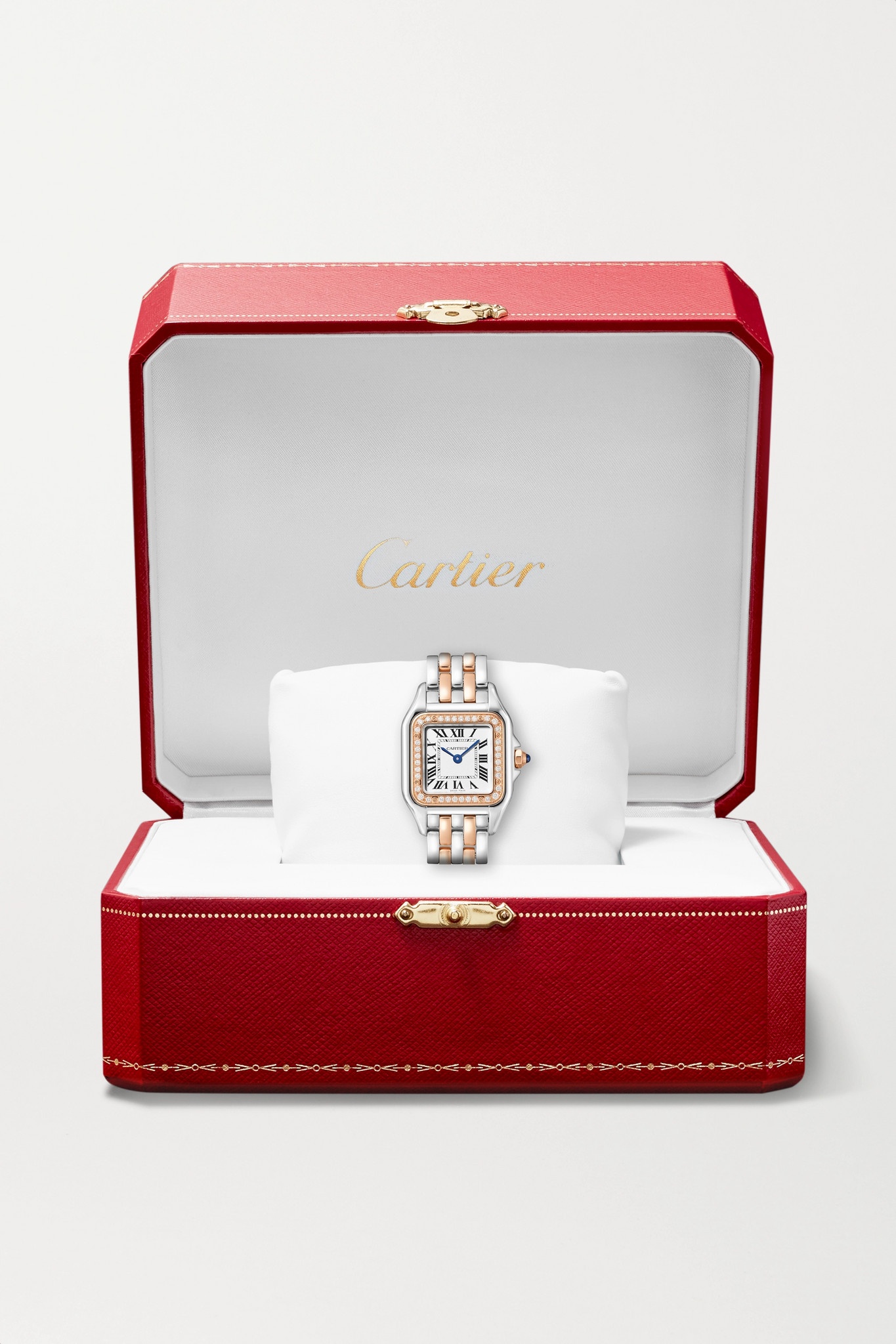 Panthère de Cartier 22mm small 18-karat pink gold diamond watch - 7