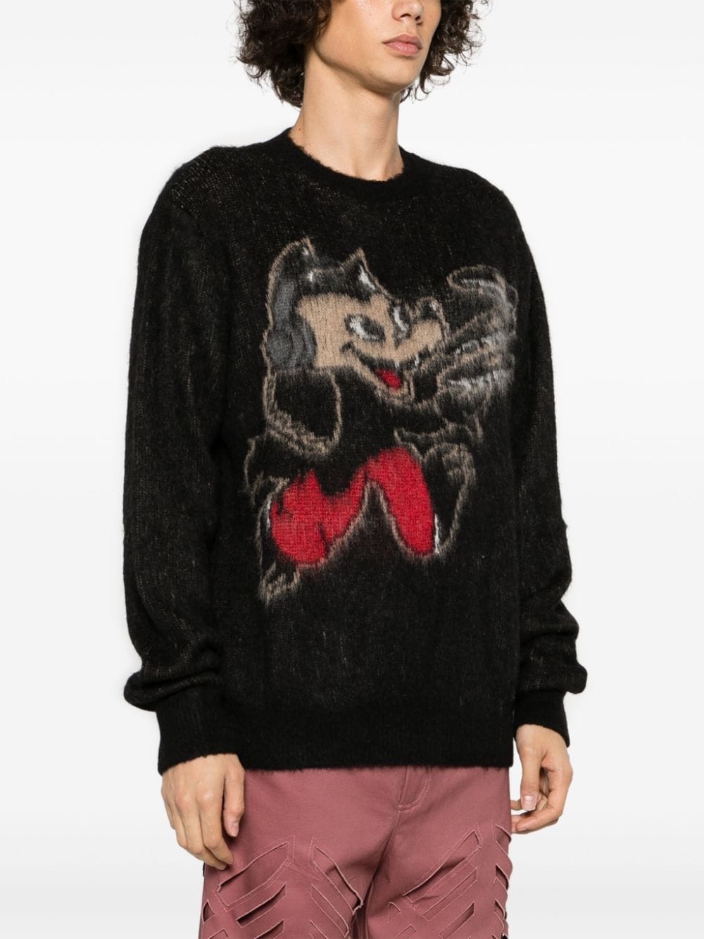 Record Wolf knitted jumper - 3