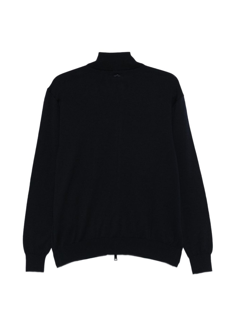 Paul & Shark zip-up virgin wool cardigan outlook