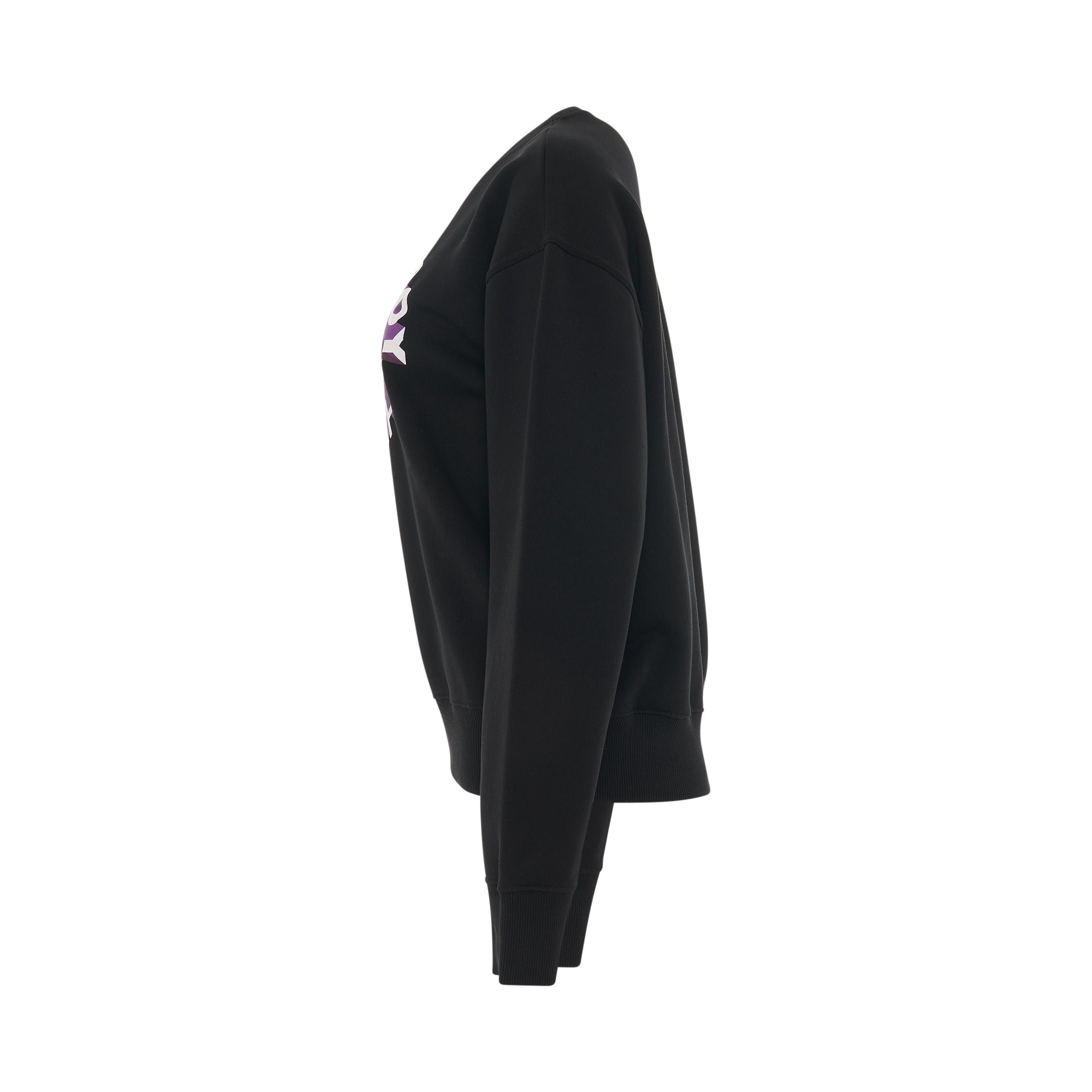 BSTROY Circle Logo Sweatshirt in Black - 3