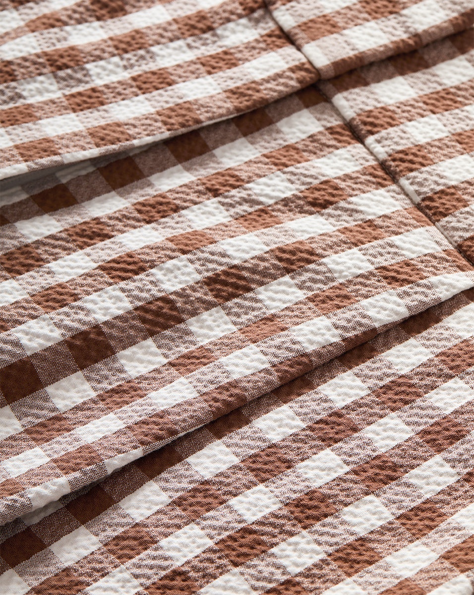 HAINA GINGHAM SEERSUCKER SHORT - 5