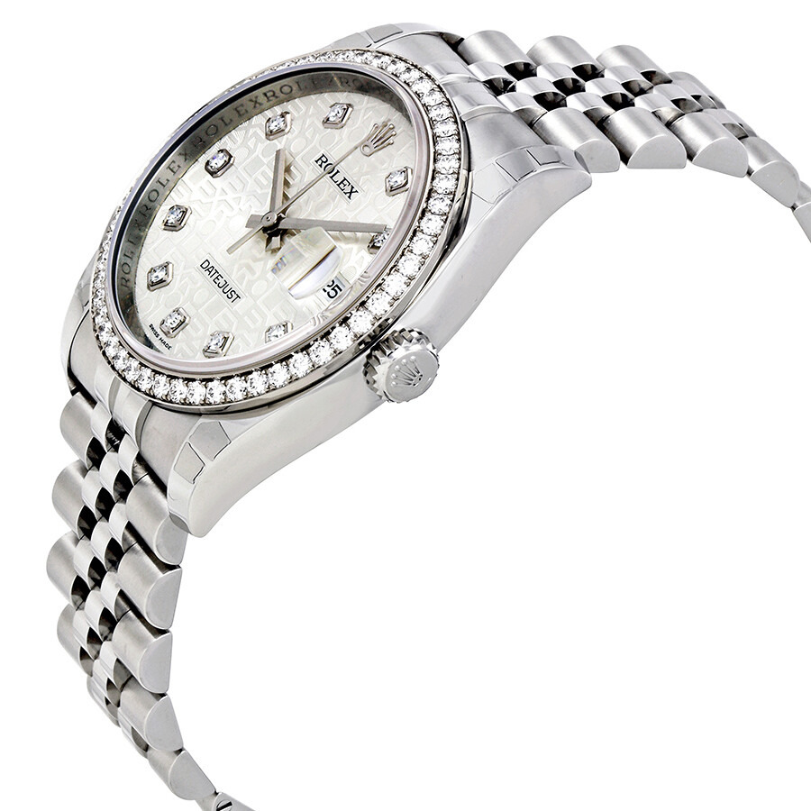 Rolex Oyster Perpetual Datejust 36 Silver Dial Stainless Steel Jubilee Bracelet Automatic Men's Watc - 2