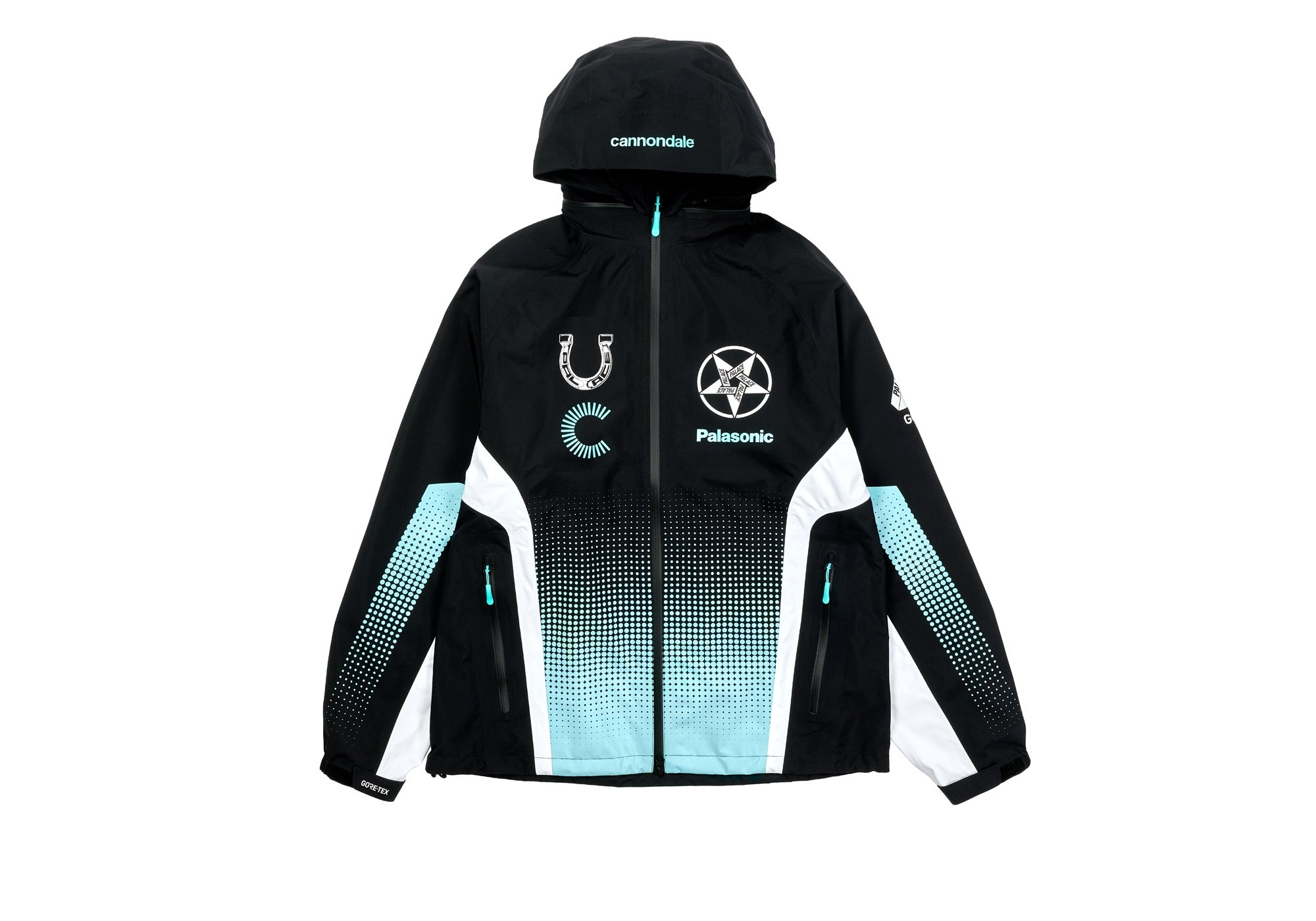 PALACE CANNONDALE MAD BOY GORE-TEX PACLITE JACKET BLACK / MINT - 1