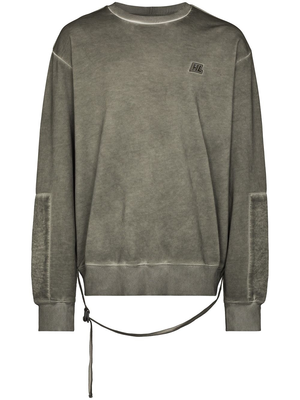 washed military crewneck sweatshirt - 1