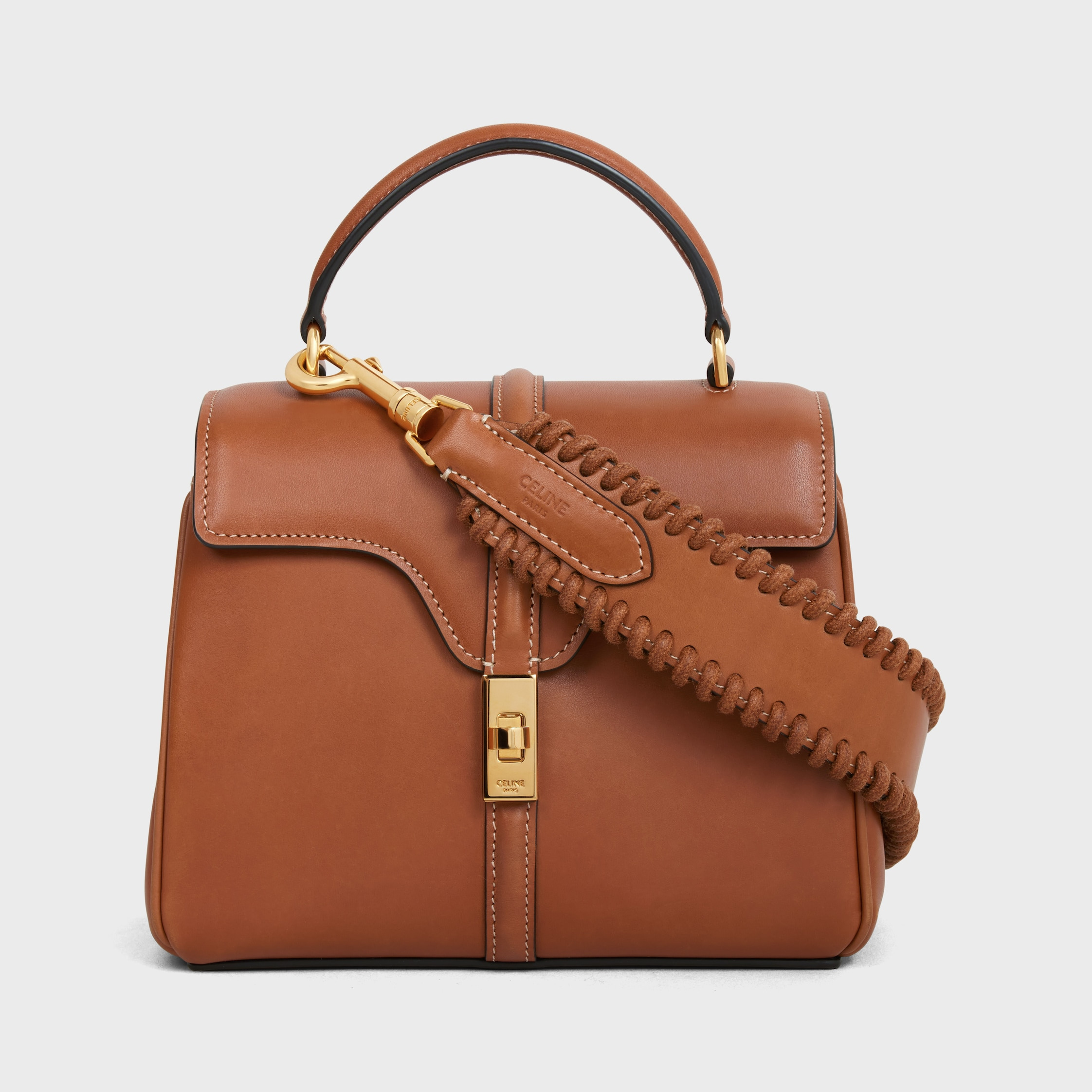 BRAIDED STRAP in NATURAL CALFSKIN with Gold Finishing - 3