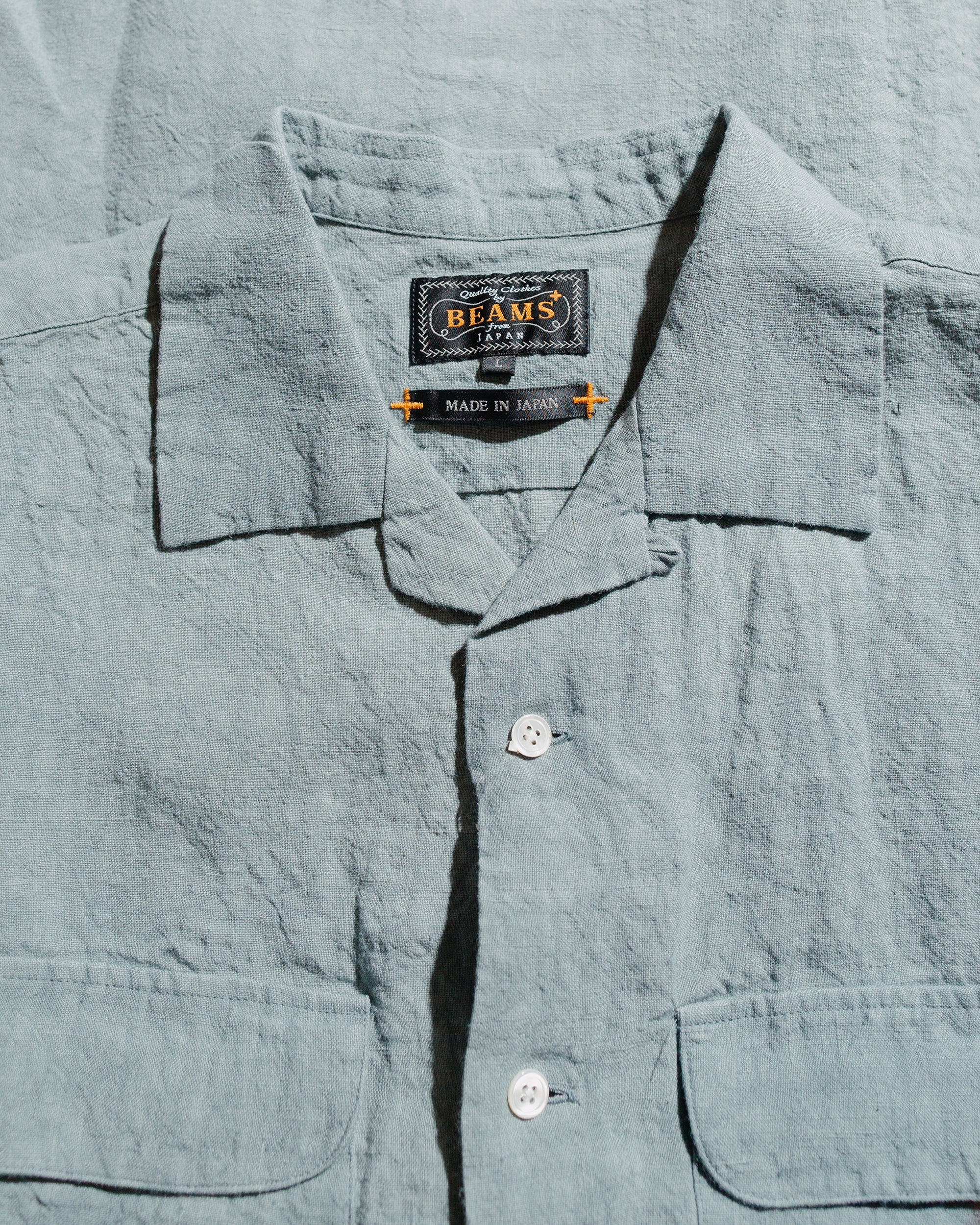Open Collar 1/40 Linen Sax - 5