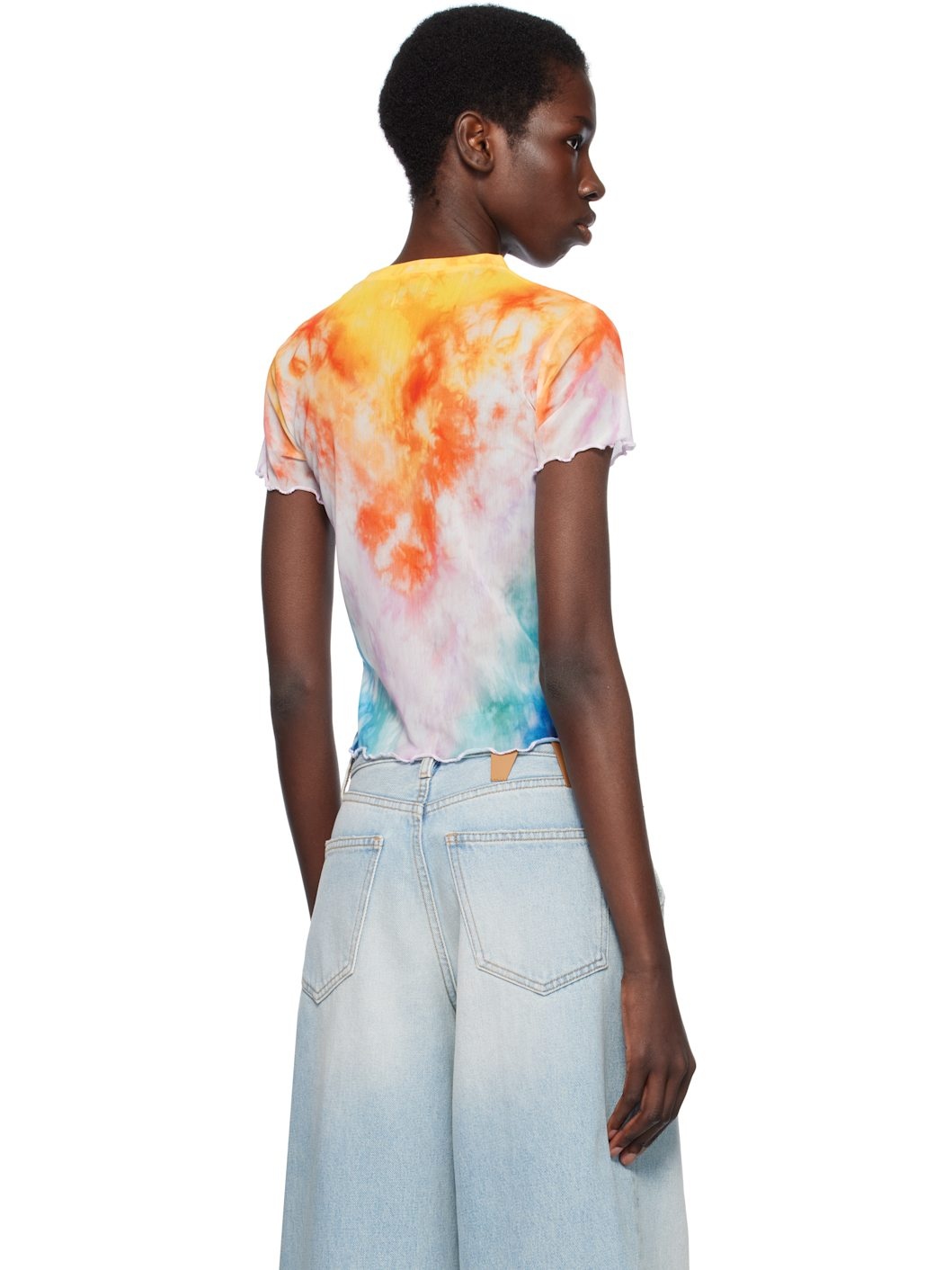 Multicolor Surf Trip Tie Dye Mesh T-shirt - 3