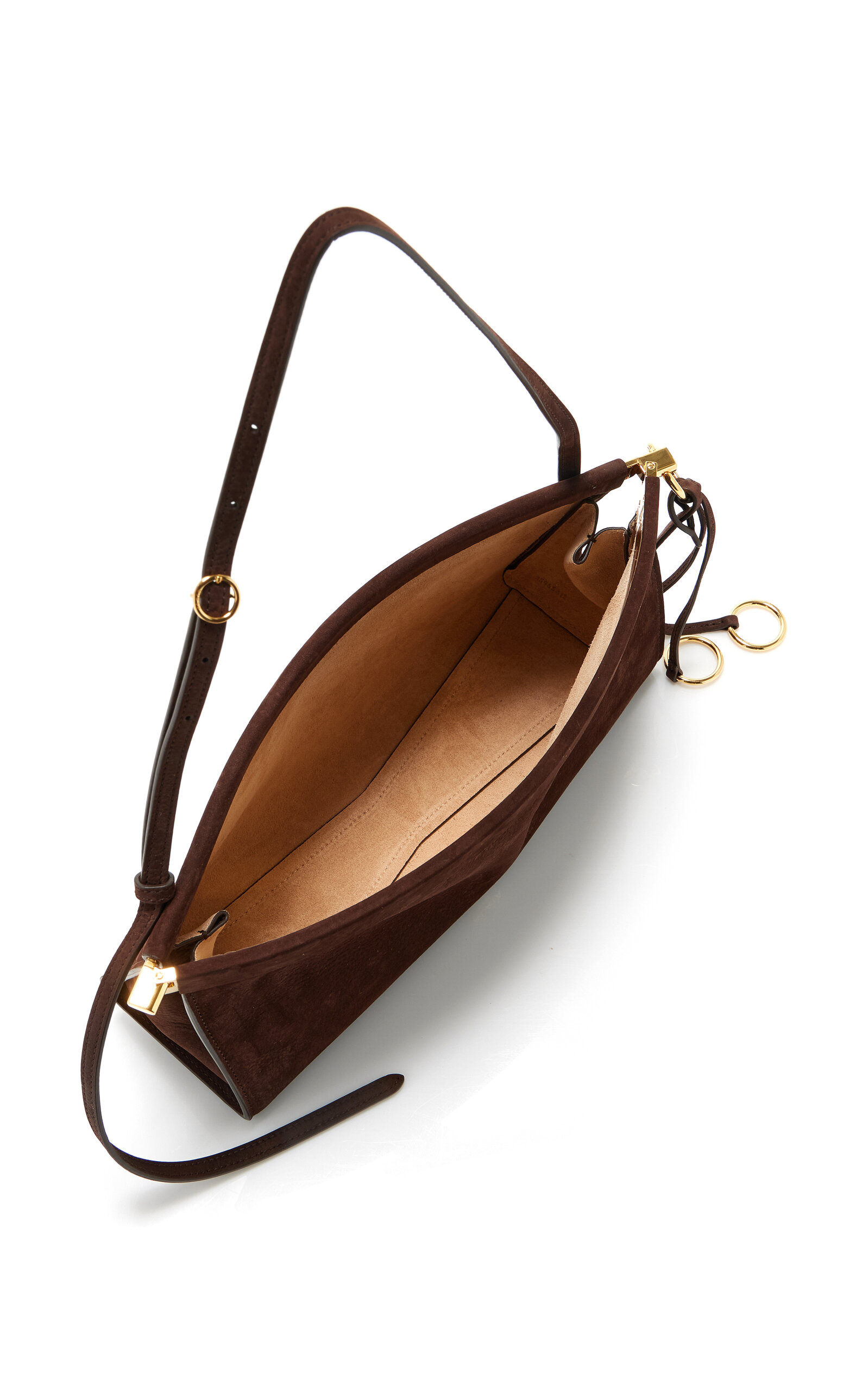 Le Click E/W Medium Nubuck Bag brown - 5