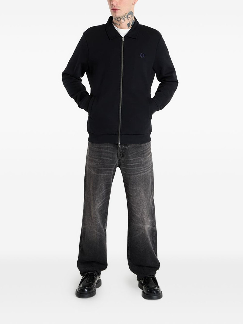 Fred Perry zip collared sweater outlook