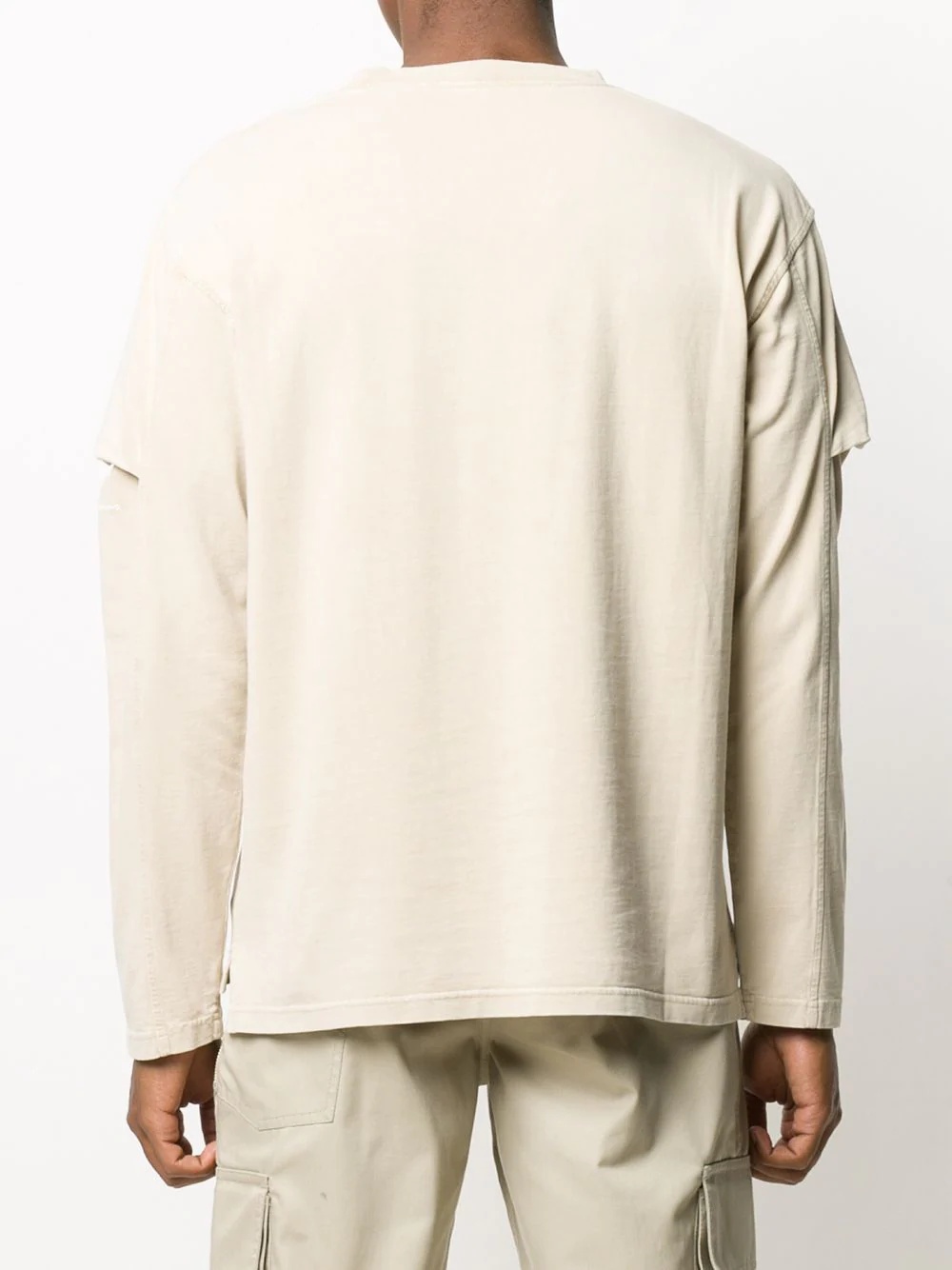 tucked sleeve T-shirt - 4