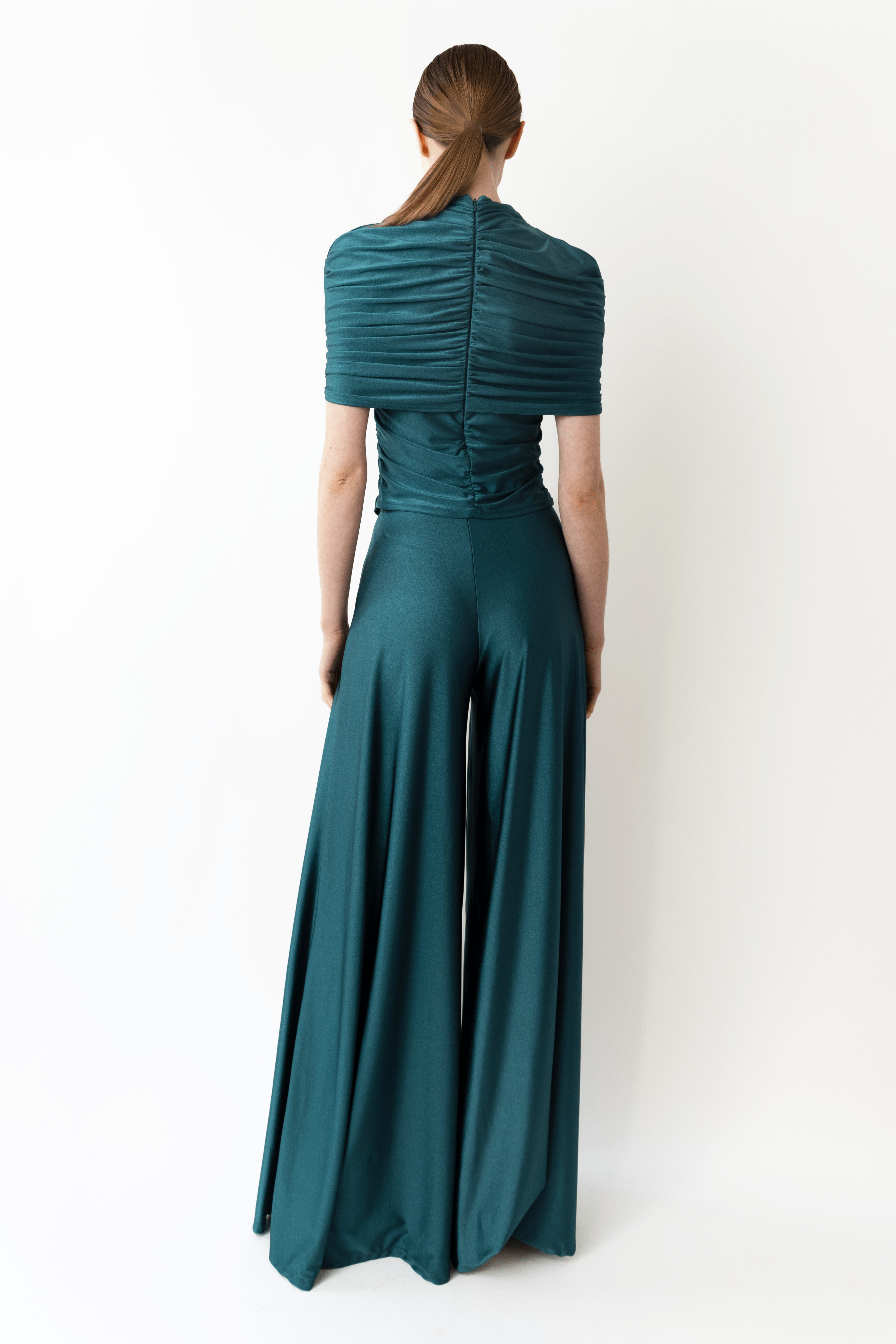 Shine Jersey Wide Leg Pant - 3