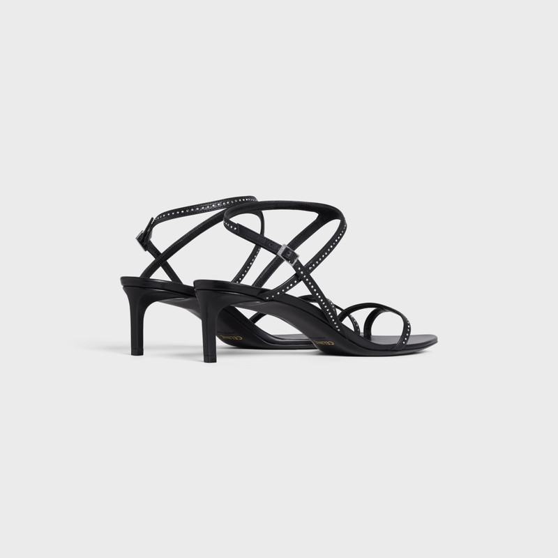CELINE CELINE KITTEN SANDAL WITH STRASS in CALFSKIN outlook