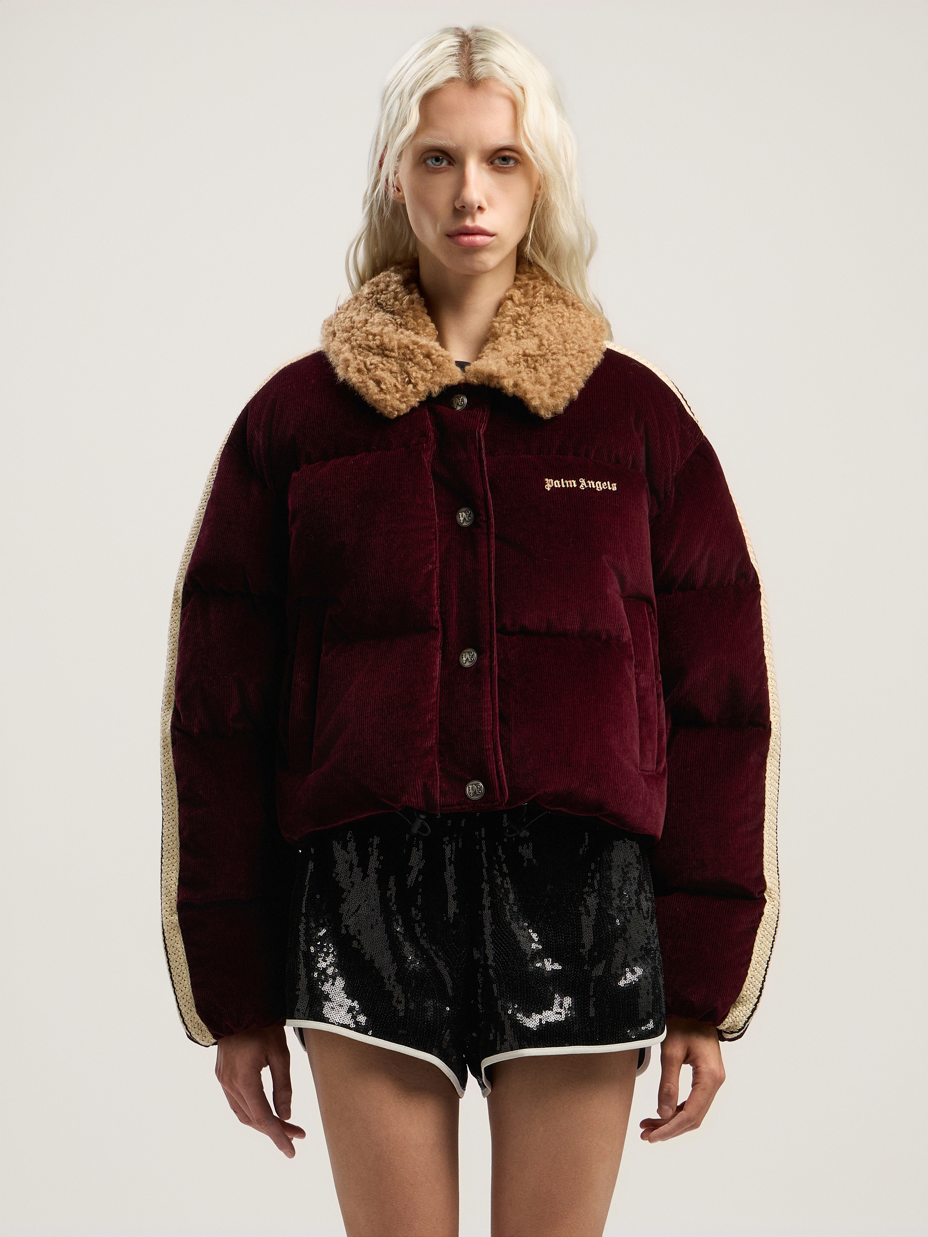 Classic Logo Cord Down Jacket - 2